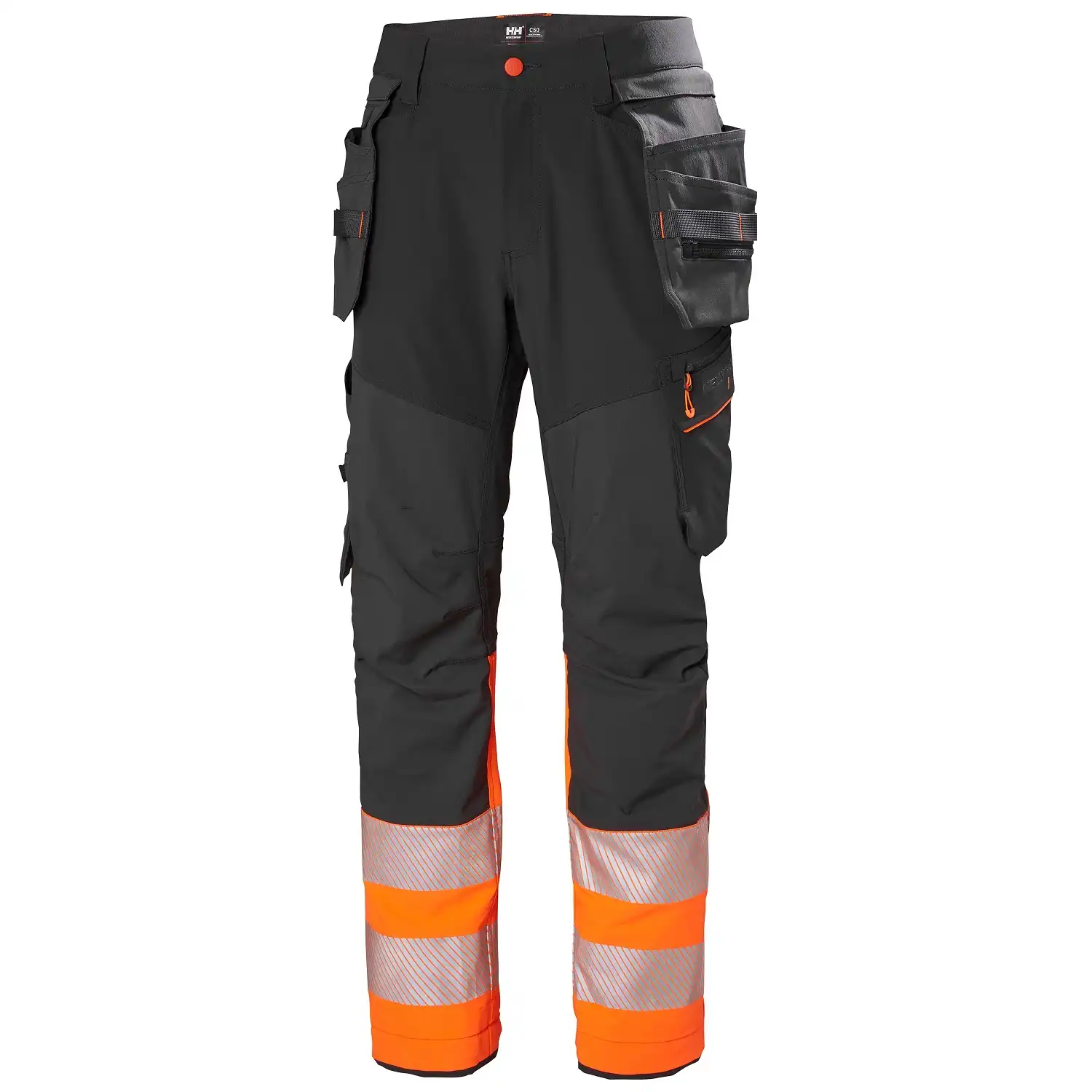 Warnschutz Stretch Handw.hose ICU BRZ in orange/schwarz, C50 - Thumbnail 1