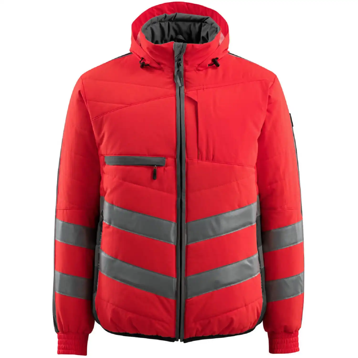Warnschutz Thermojacke "DARTFORD" Safe Supreme in rot/anthrazit, XXL - Thumbnail 1