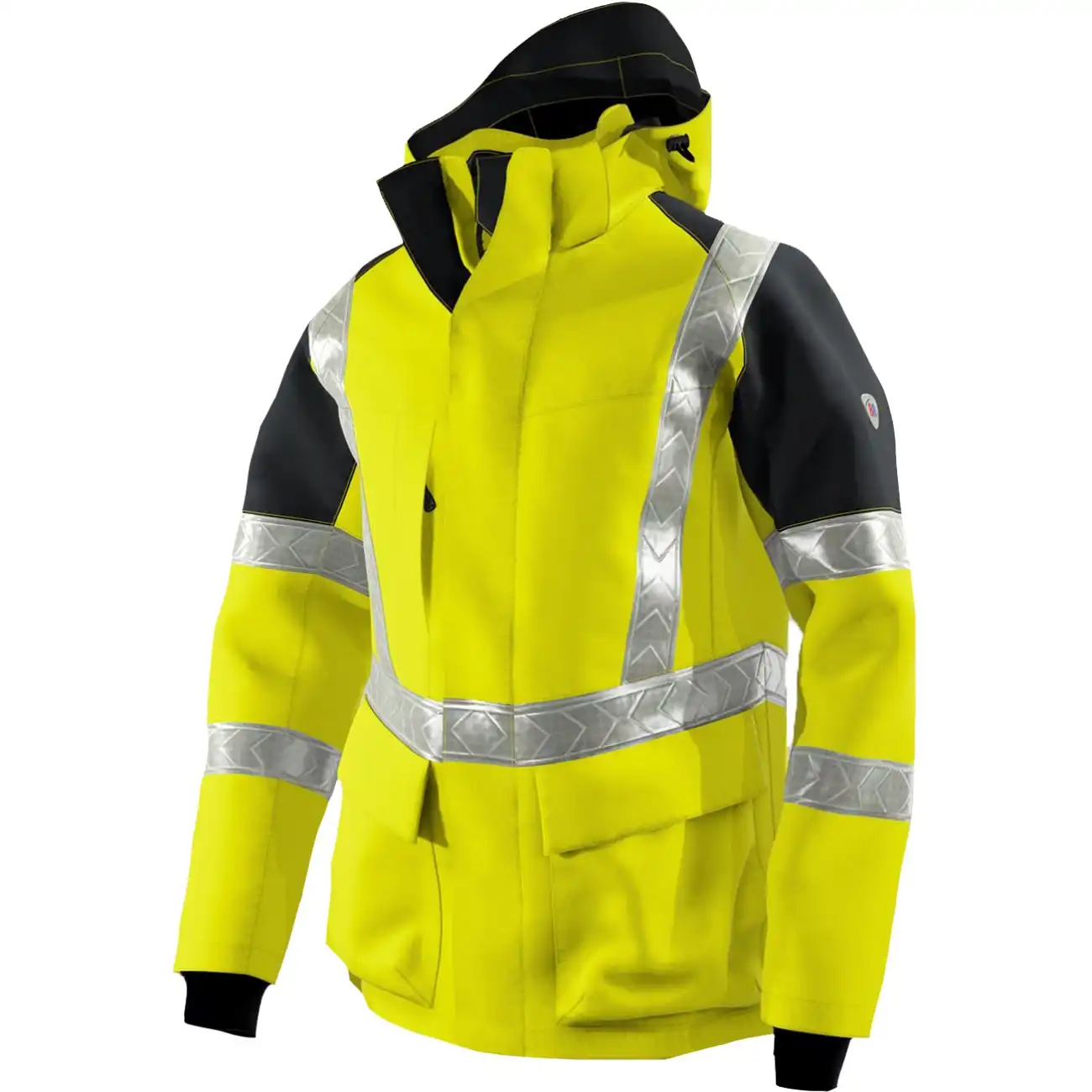 Warnschutz Winterjacke "2033-880" in warngelb/anthrazit, XS - Thumbnail 1