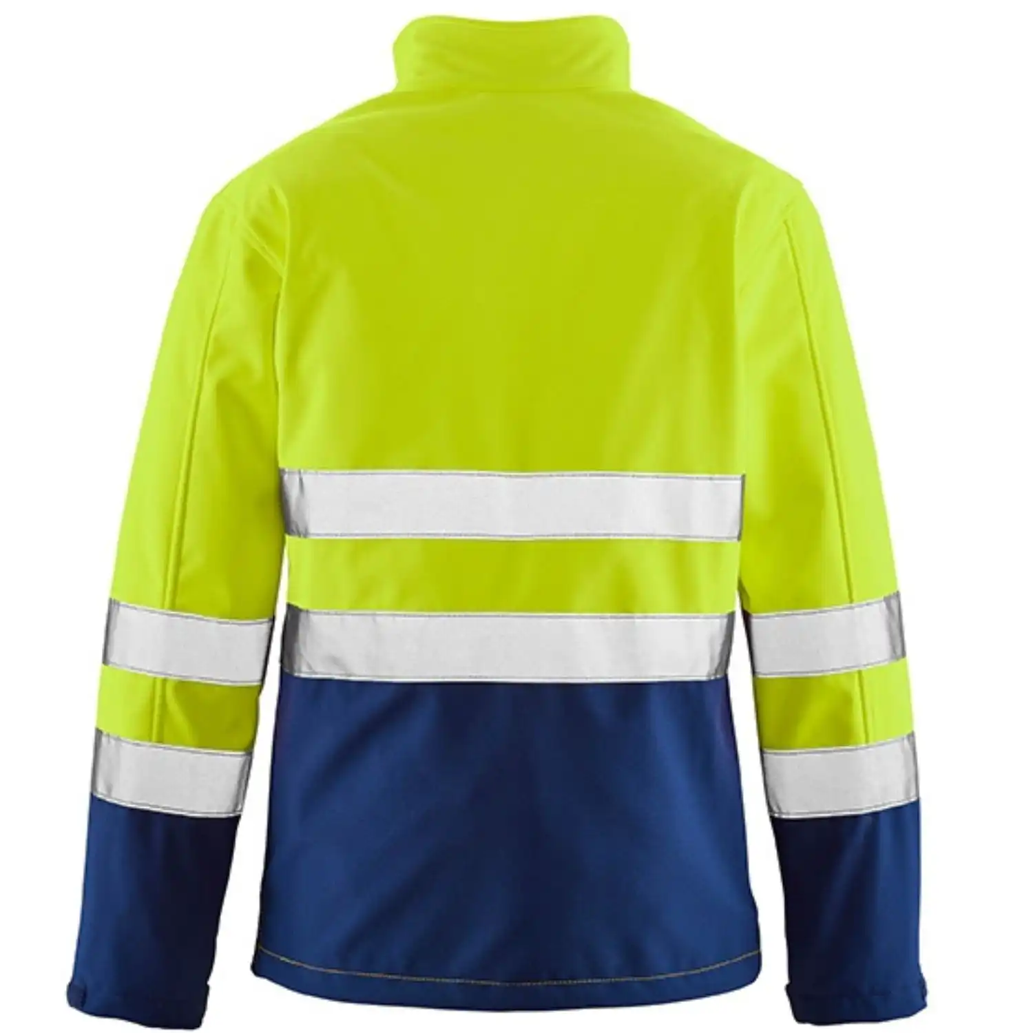 Warnschutz-Softshelljacke "PITTSBURGH" in leuchtgelb/navy, S - Thumbnail 2