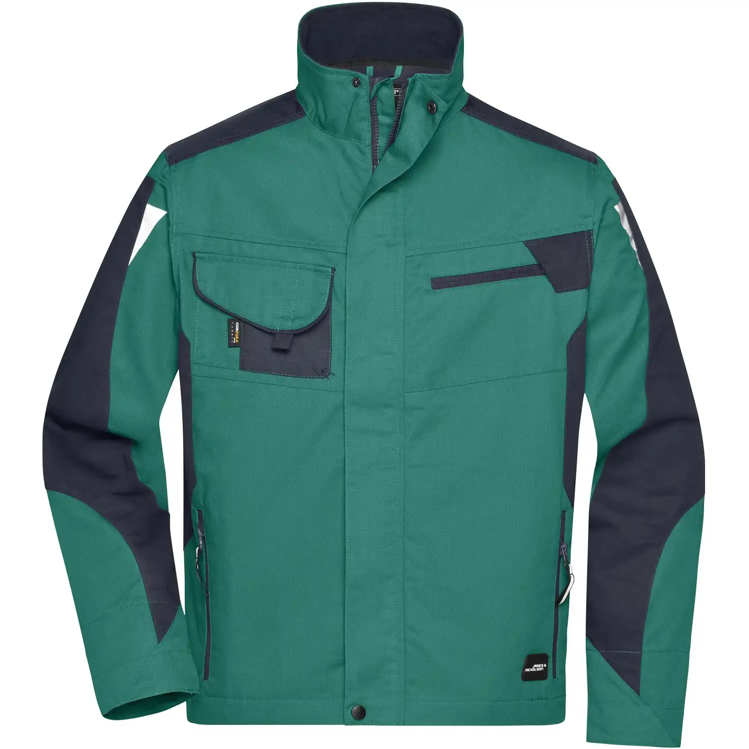 Bundjacke "JN821" in dark-green/black, 3XL - Bild 1