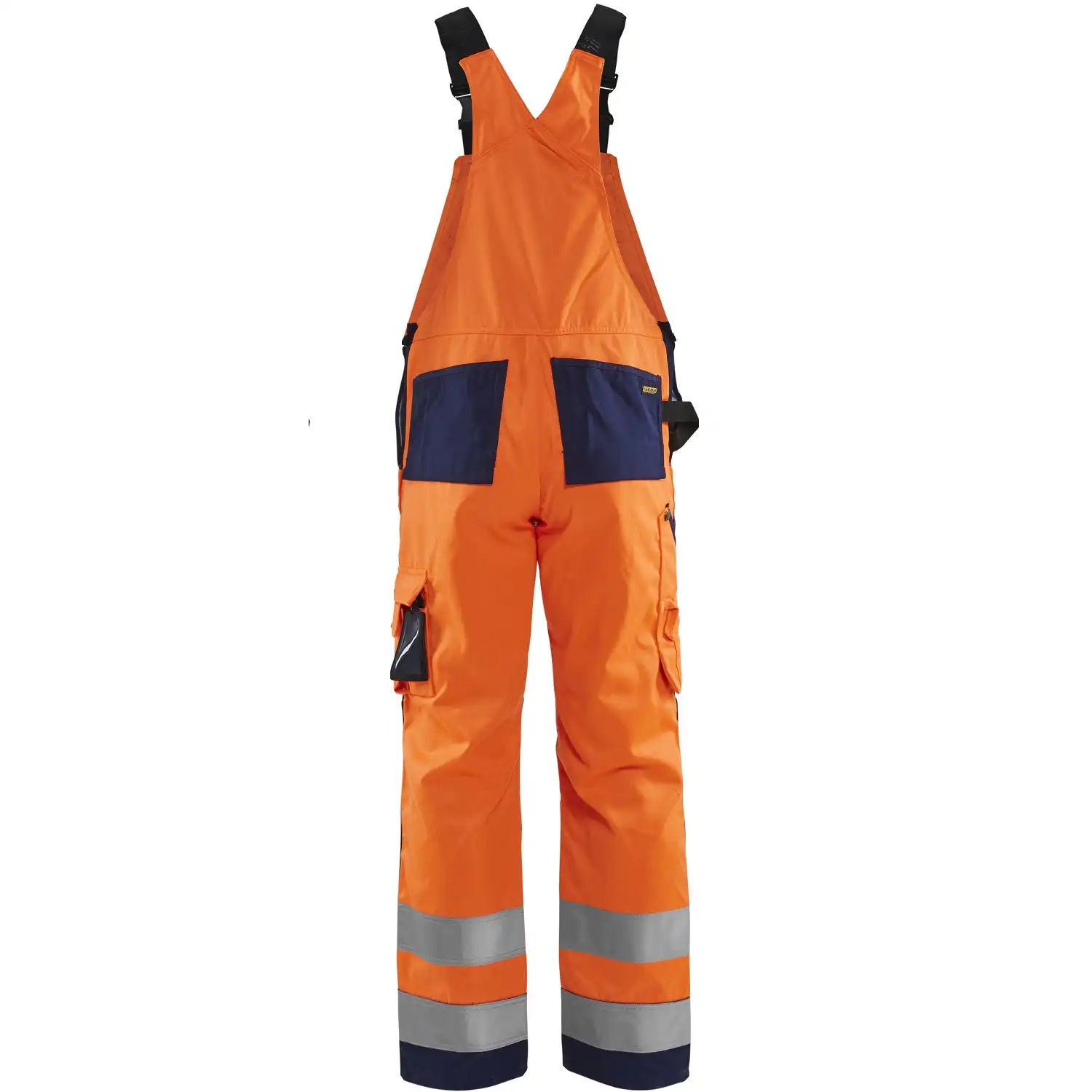 Warnschutz Latzhose "2660" in orange/marine, C144 - Thumbnail 2