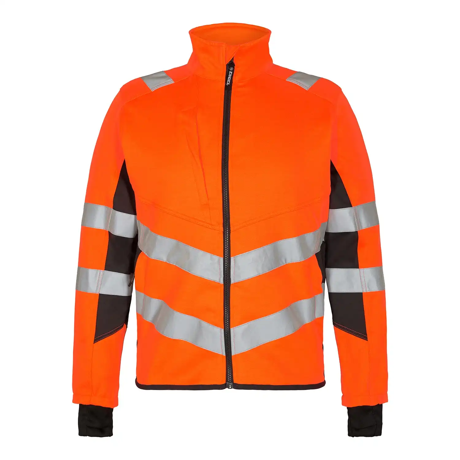 Warnschutz Stretch Bundjacke "1544-314" Safety in orange/grau, L - Thumbnail 1