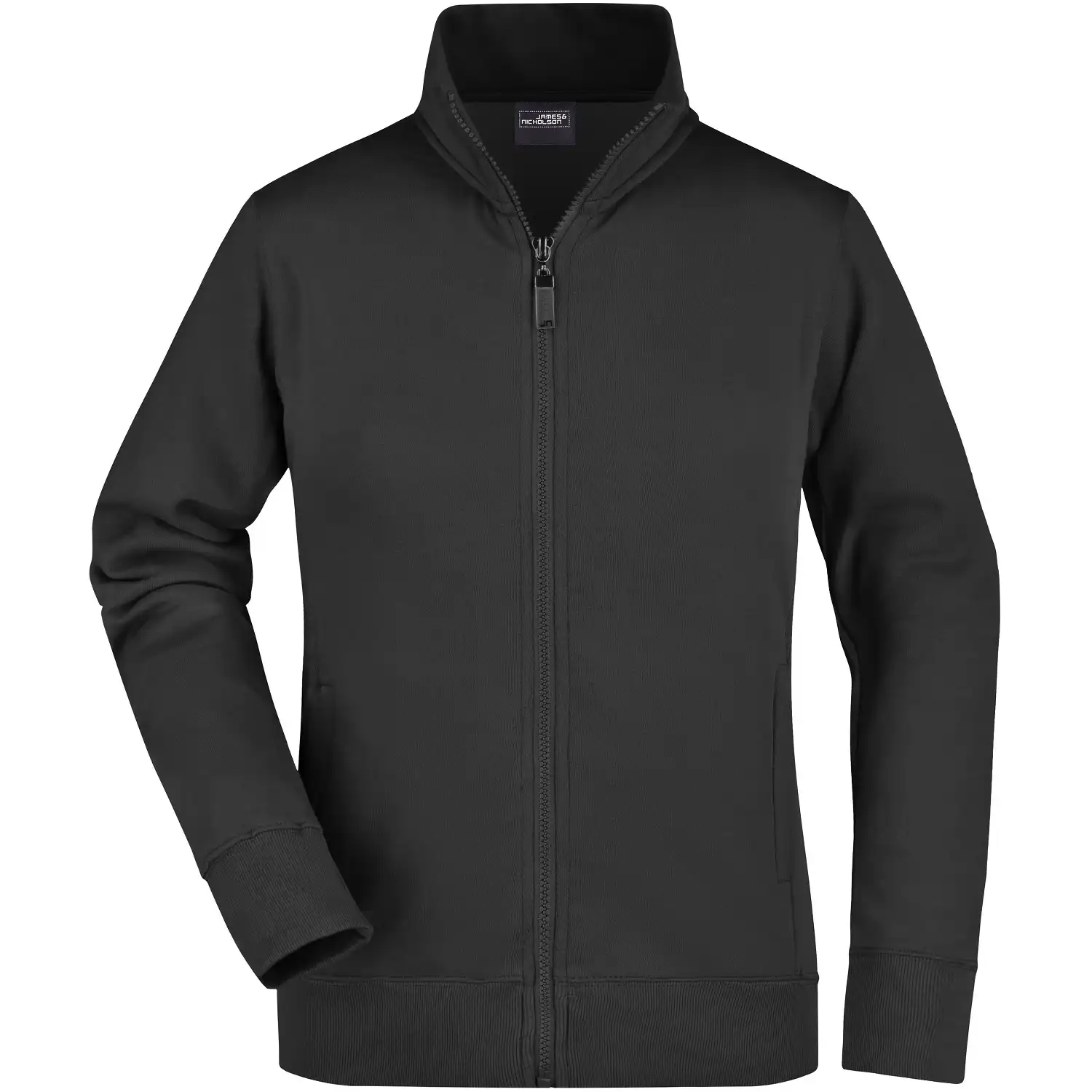 Damen Sweatjacke "JN052" in schwarz, L - Bild 1
