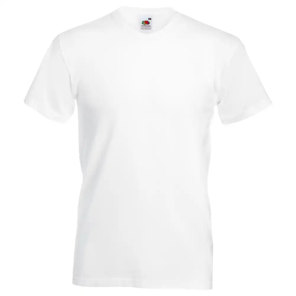 T-Shirt "F270" V-Ausschnitt Valueweight in L, Weiß - Thumbnail 1