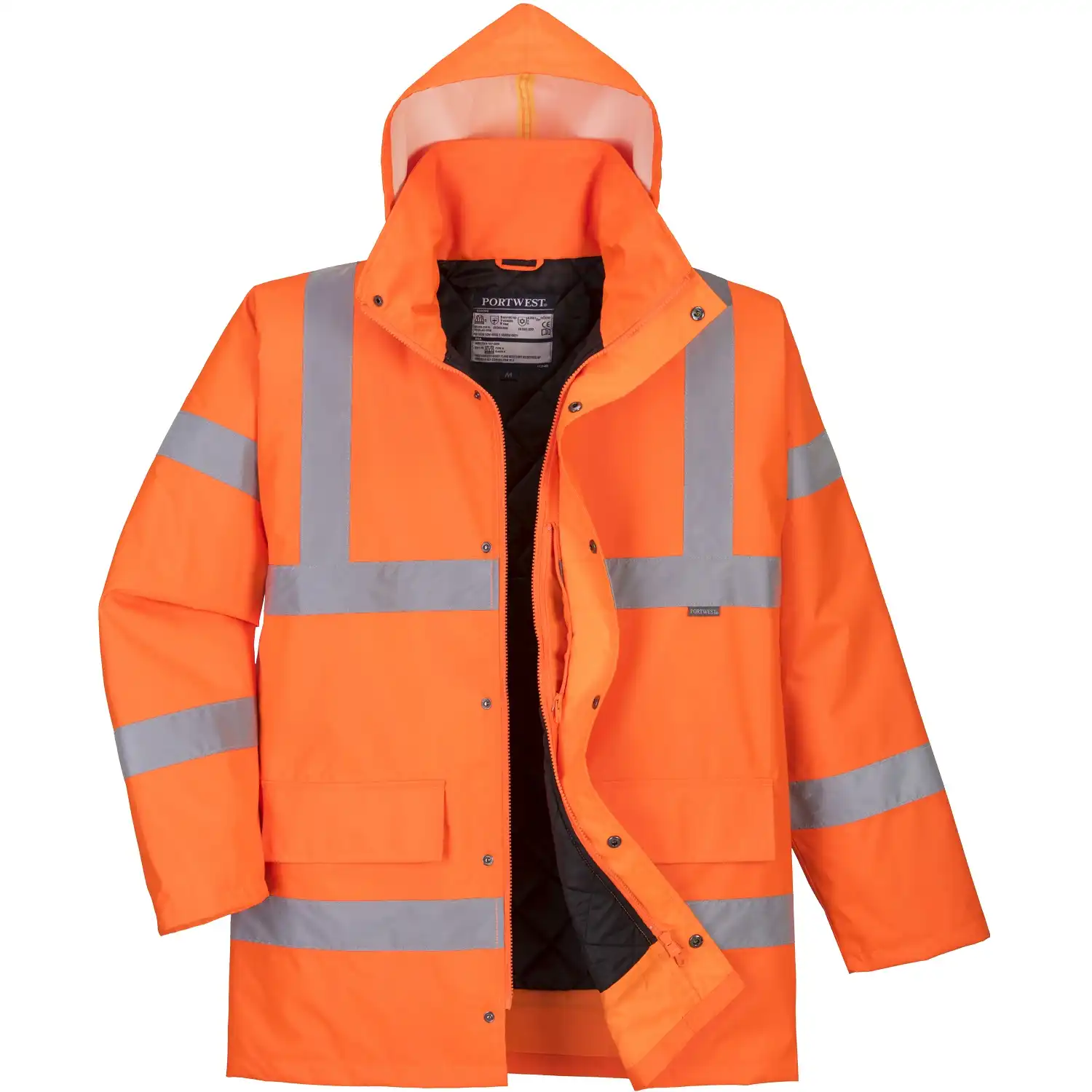 Warnschutz Winterjacke "RT30" Bahn orange in XS - Bild 1