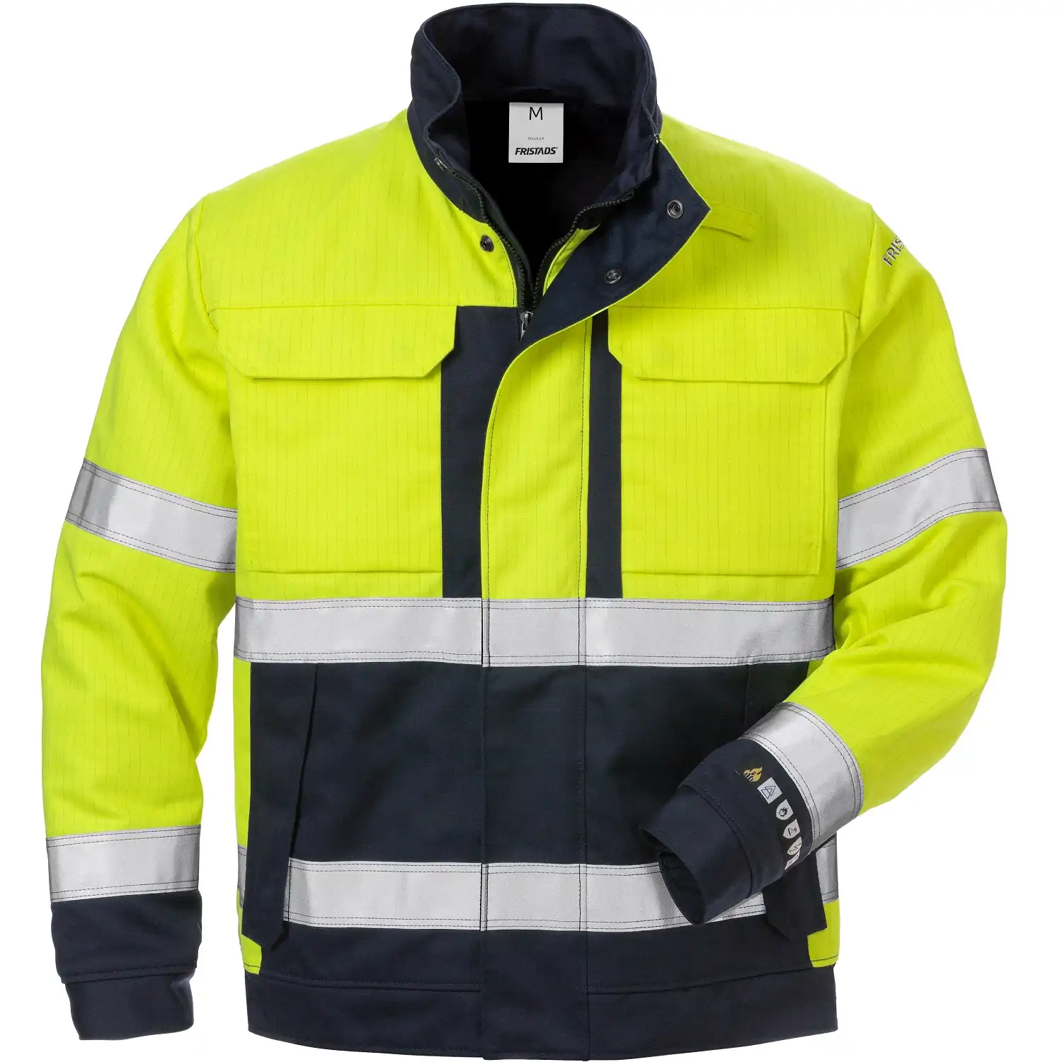 Multinorm Winterjacke "4588 FLAM" Flame gelb/marine in L - Thumbnail 1
