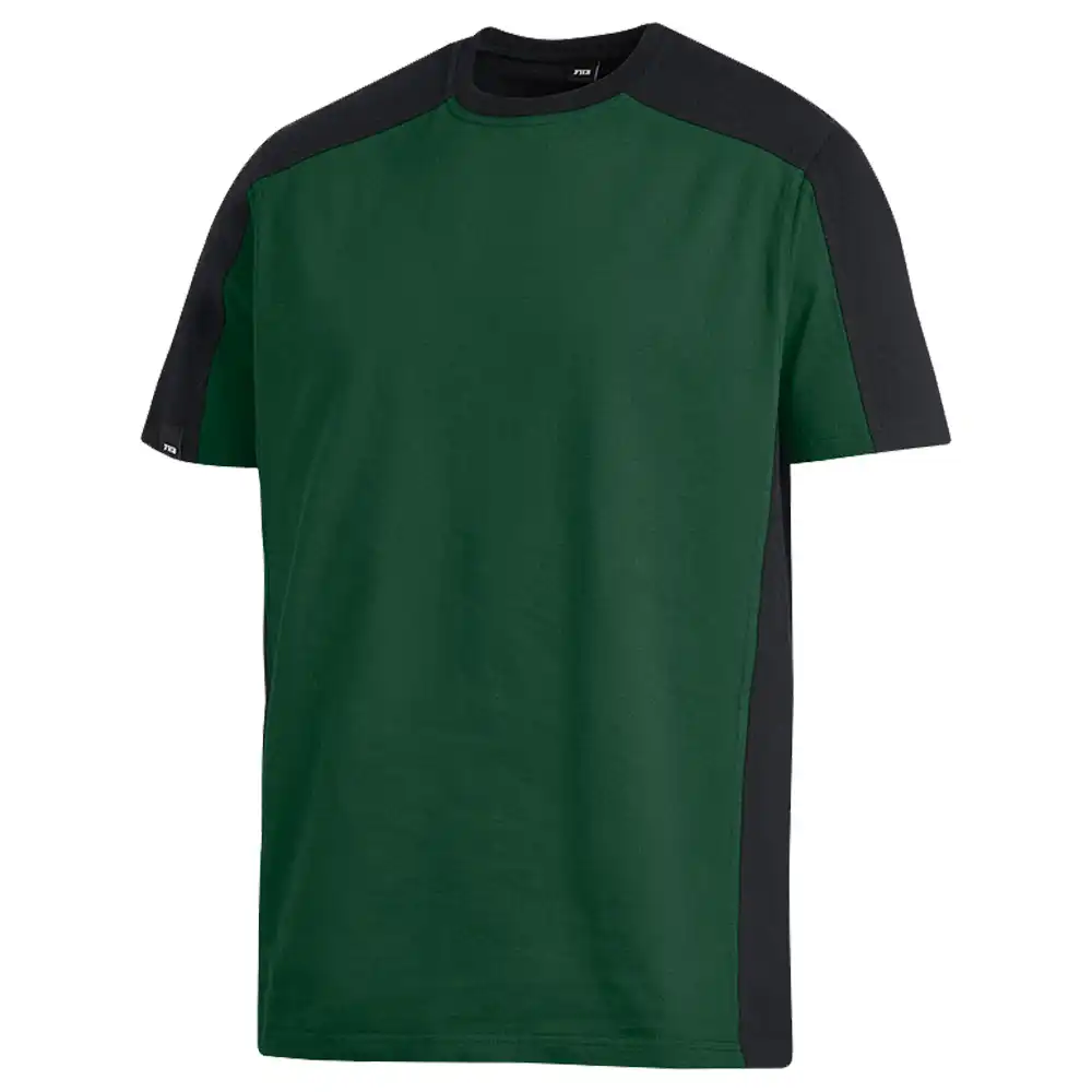 T-Shirt zweifarbig "MARC" in grün/schwarz, XXL - Thumbnail 1