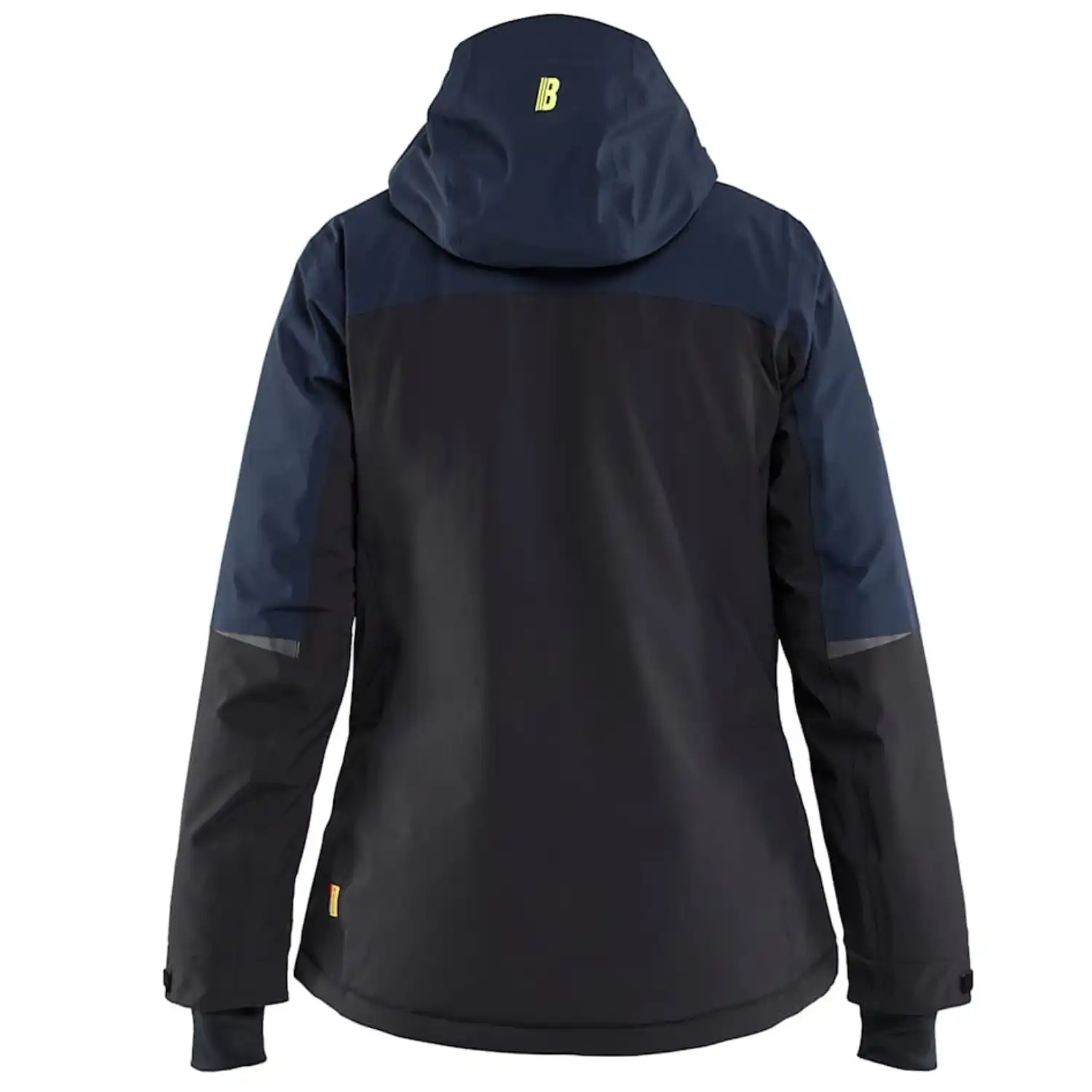 Damen Stretch Winterjacke "STRIKER" in dunkelblau/gelb, M - Thumbnail 2