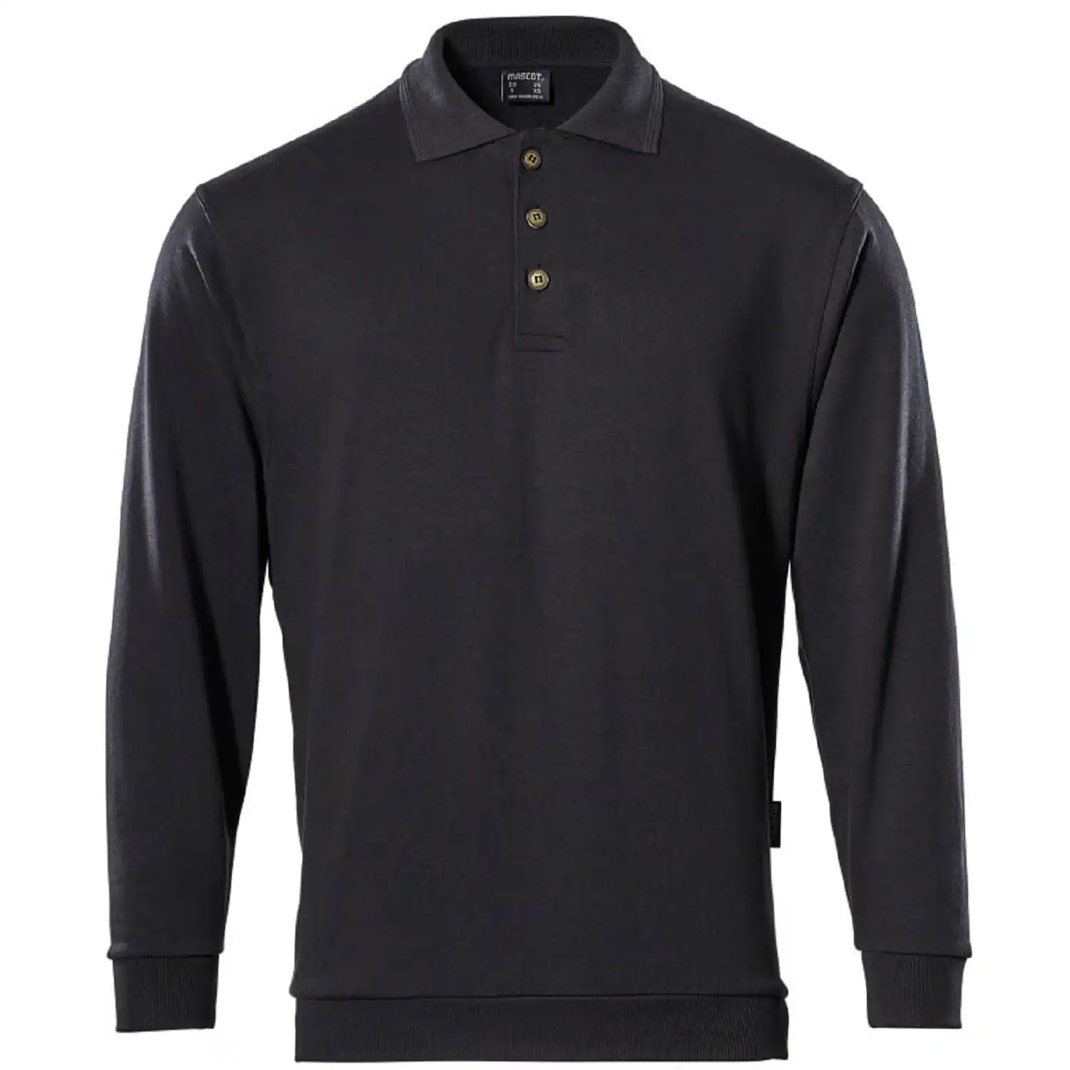 Polo-Sweatshirt "TRINIDAD" Crossover in schwarz, XXL - Bild 1