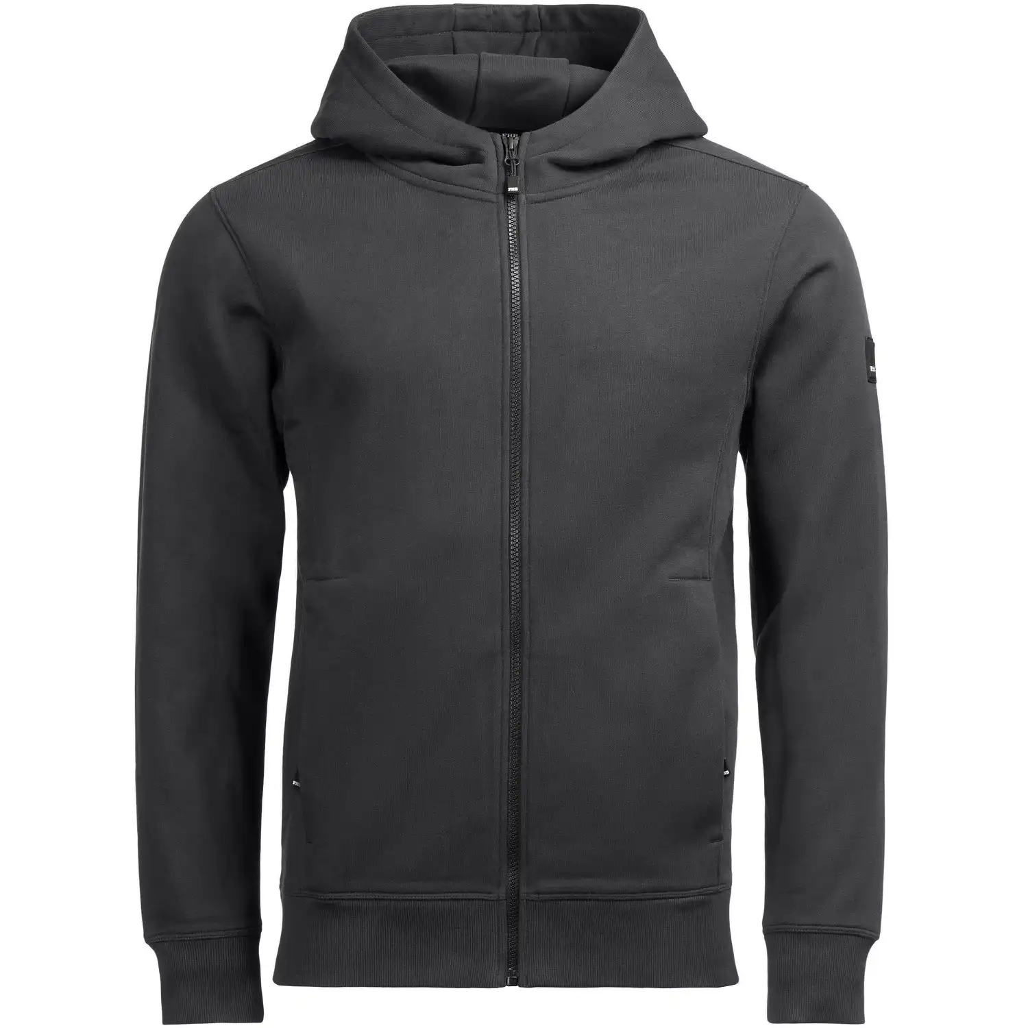 Kapuzen-Sweatjacke "QUENTIN" in anthrazit, XXL - Thumbnail 1