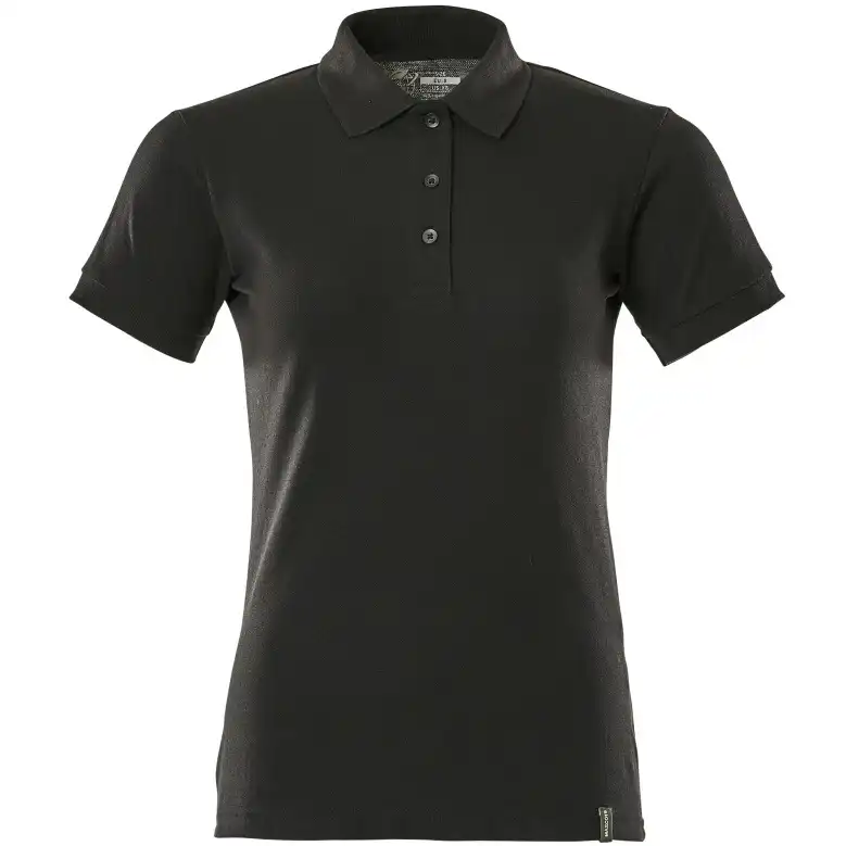 Damen Bio Polo-Shirt "20693" Crossover in vollschwarz, XS - Thumbnail 1