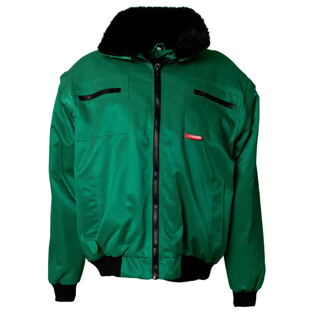 Winter-Comfort Jacke "GLETSCHER" Outdoor in grün, L - Thumbnail 1