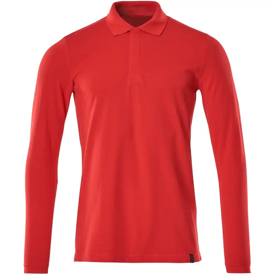 Polo Langarm-Shirt "20483" Crossover in verkehrsrot, S - Bild 1