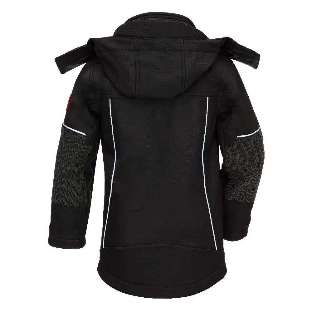 Kinder Softshelljacke "7180KIDS" MOTION TEX KIDS schwarz in 98/104 - Thumbnail 2
