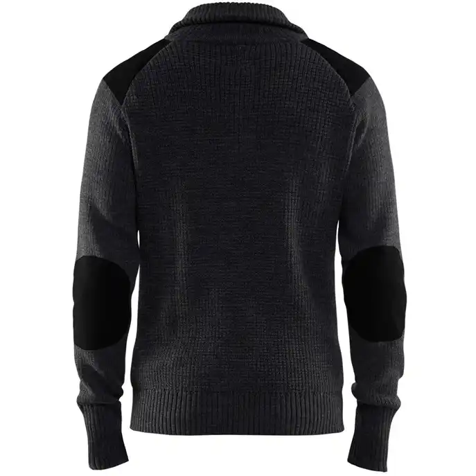 Woll-Troyer "4630" dunkelgrau/schwarz in XL - Thumbnail 2