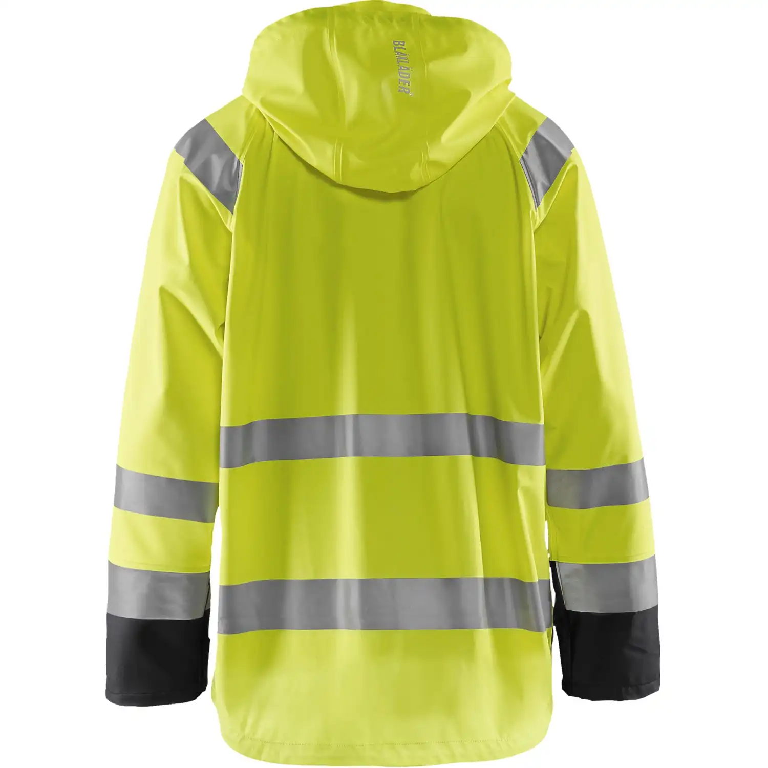 Warnschutz Regenjacke Level 1 "4323" in gelb/schwarz, XL - Thumbnail 2