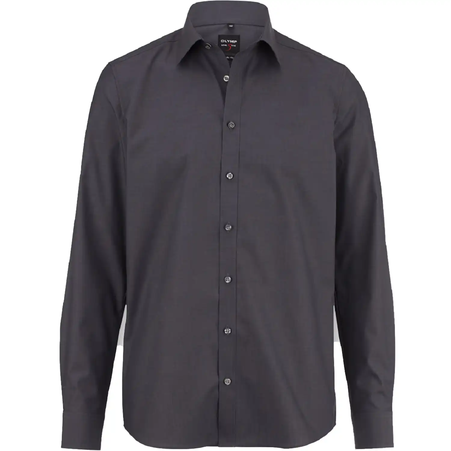 Hemd "LEVEL FIVE body fit" langarm anthrazit in 44 - Thumbnail 1