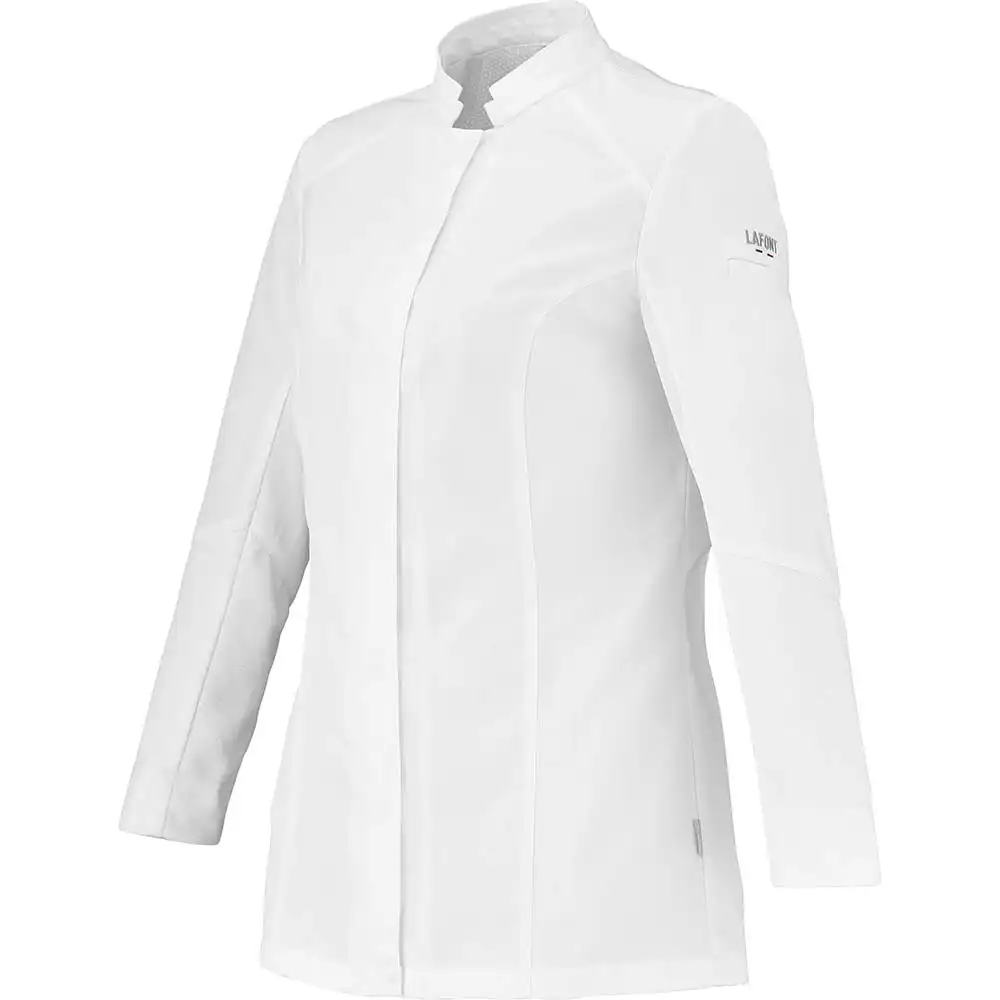 Damen Kochjacke "MARJORAM" in L, Weiß - Thumbnail 2