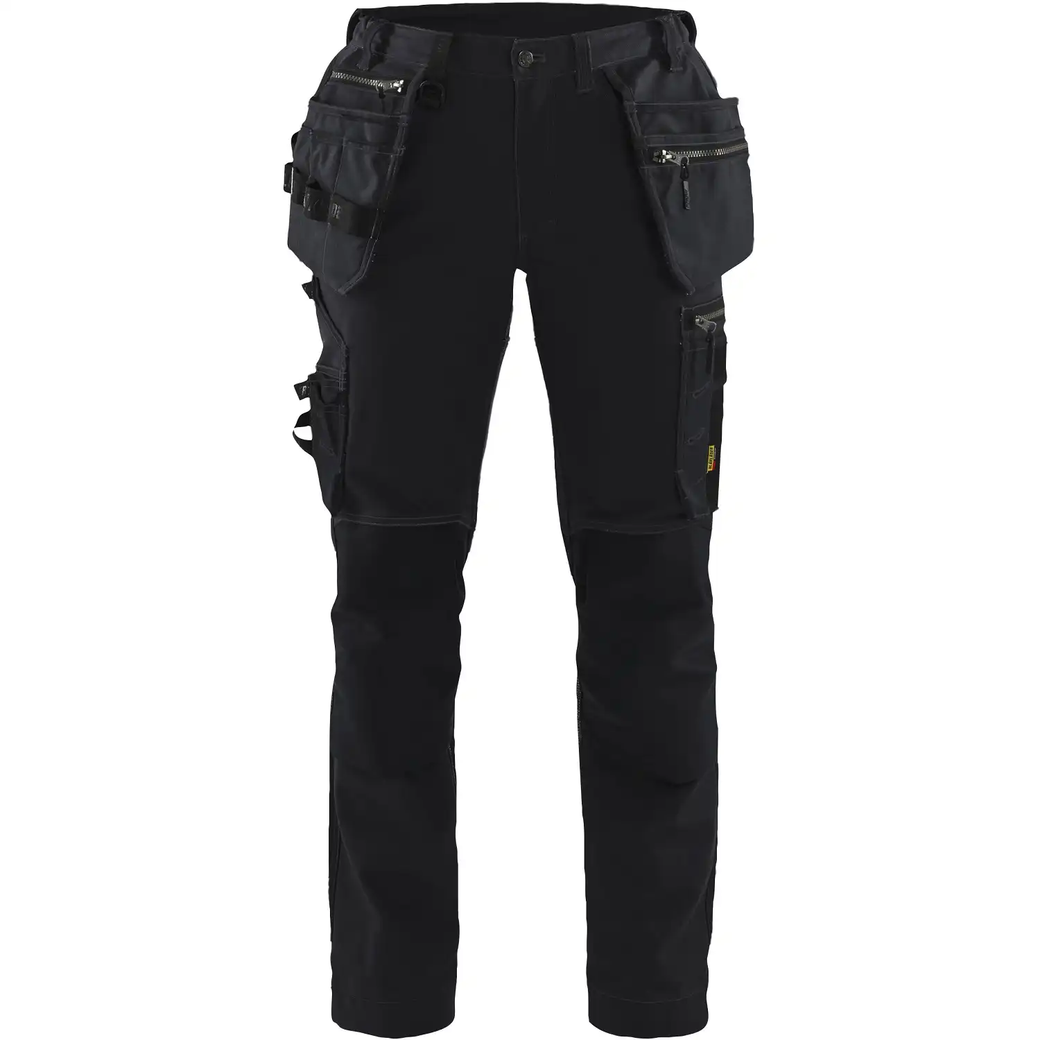Damen Handwerkerhose "7130" in schwarz/schwarz, C46 - Thumbnail 1