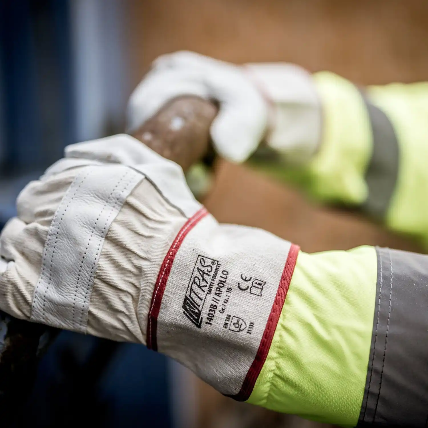 Rindvollleder-Arbeitshandschuhe "APOLLO" in 10 (XL) - Thumbnail 2