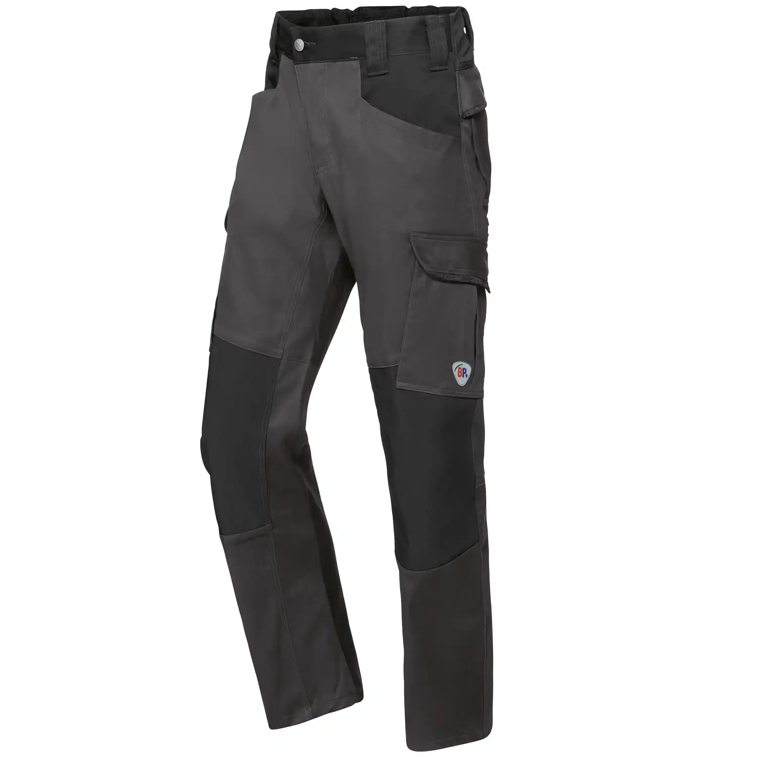 Servicehose "1826-033" Bplus Modern Stretch in anthrazit/schwarz, 52 - kurz - Thumbnail 1