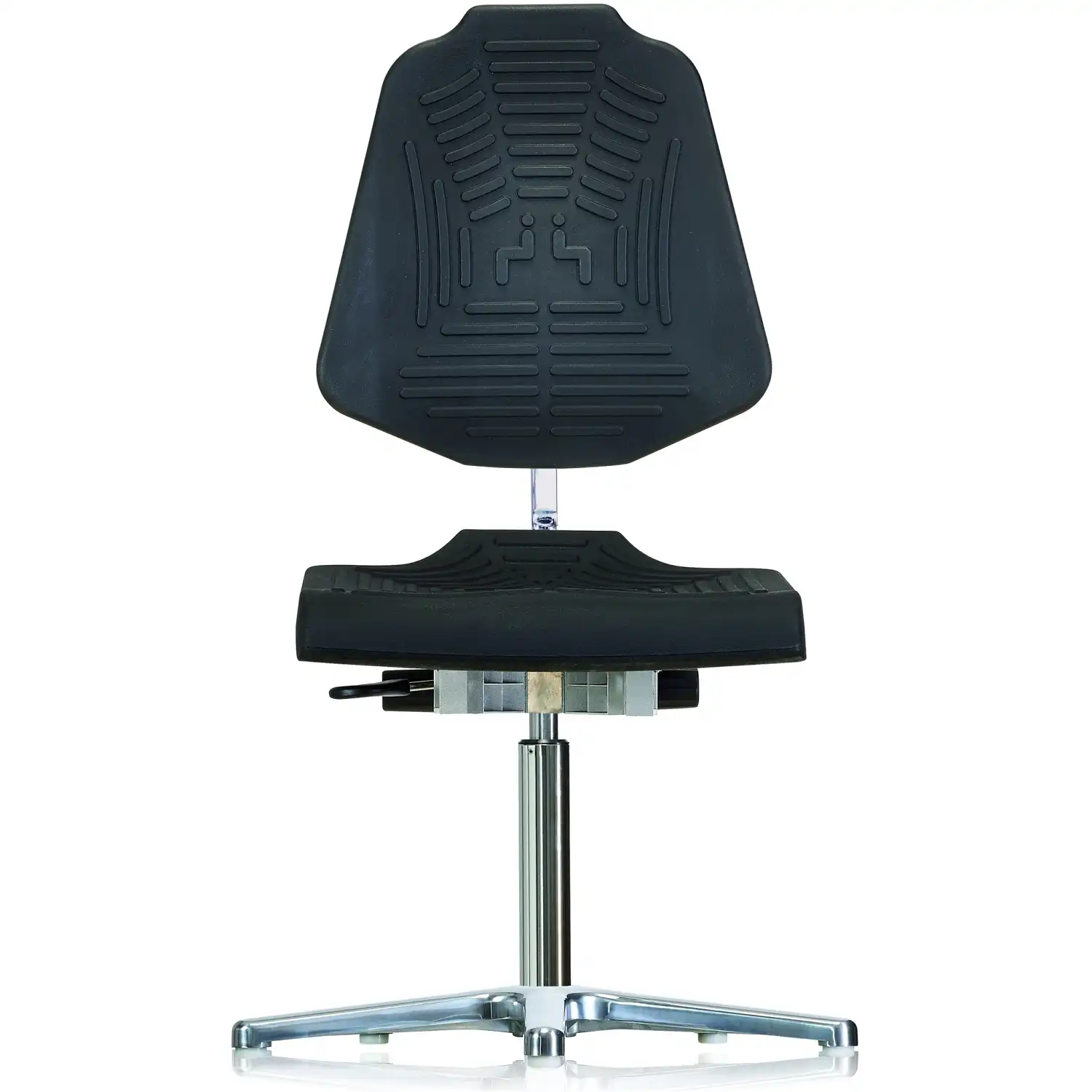 ESD Arbeitsstuhl "WS 1210 ESD XL" Classic schwarz - Thumbnail 1