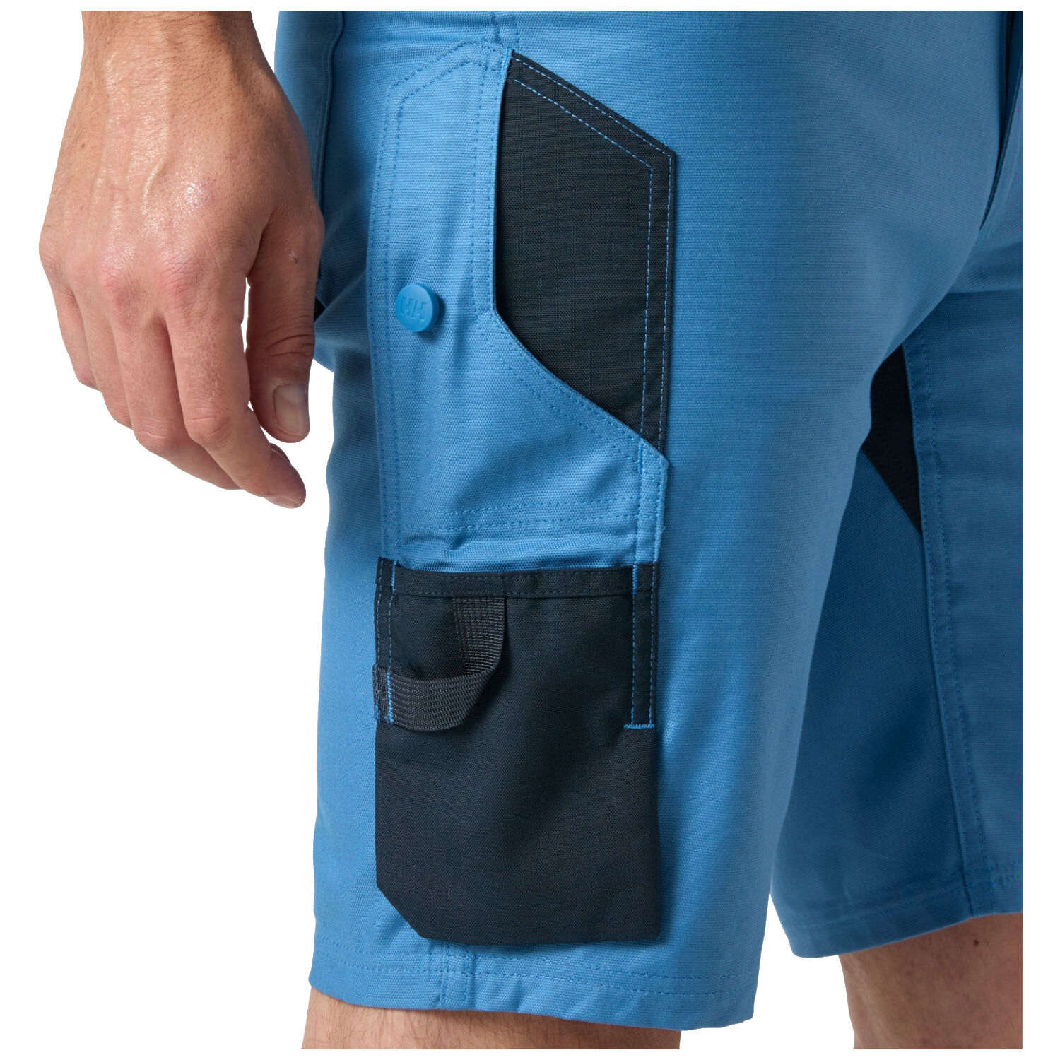 Arbeitsshorts "OXFORD 2.0 CNCT" in steinblau, C44 - Thumbnail 3