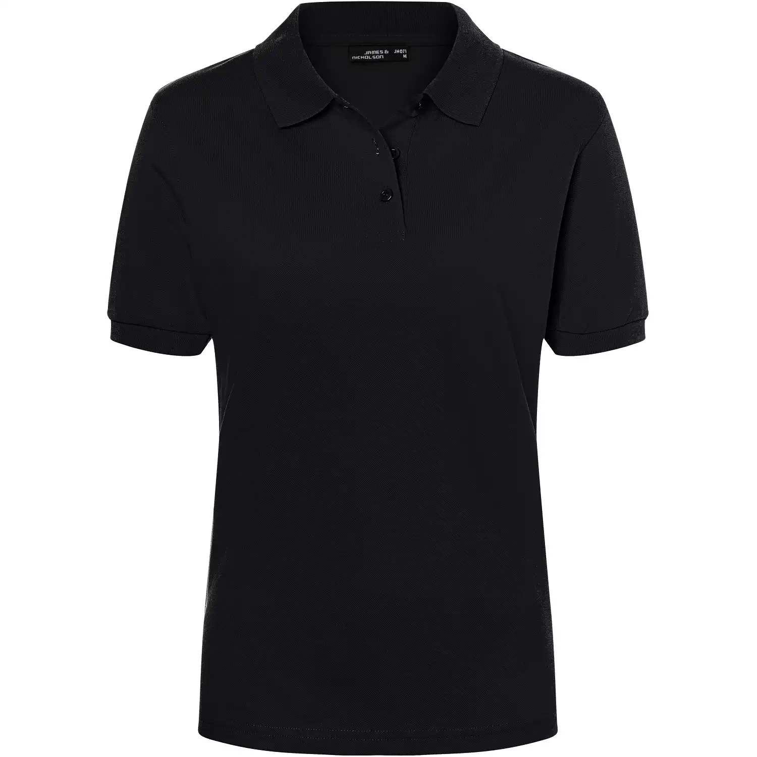 Damen Polo-Shirt Classic "JN071" in black, M - Thumbnail 1