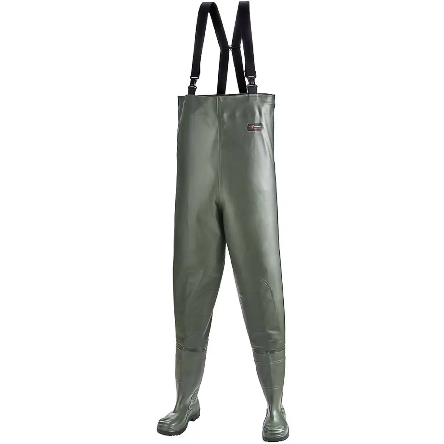 Premium-Wathose 600g/m² mit Stiefel S5 grün in 43 - Thumbnail 1