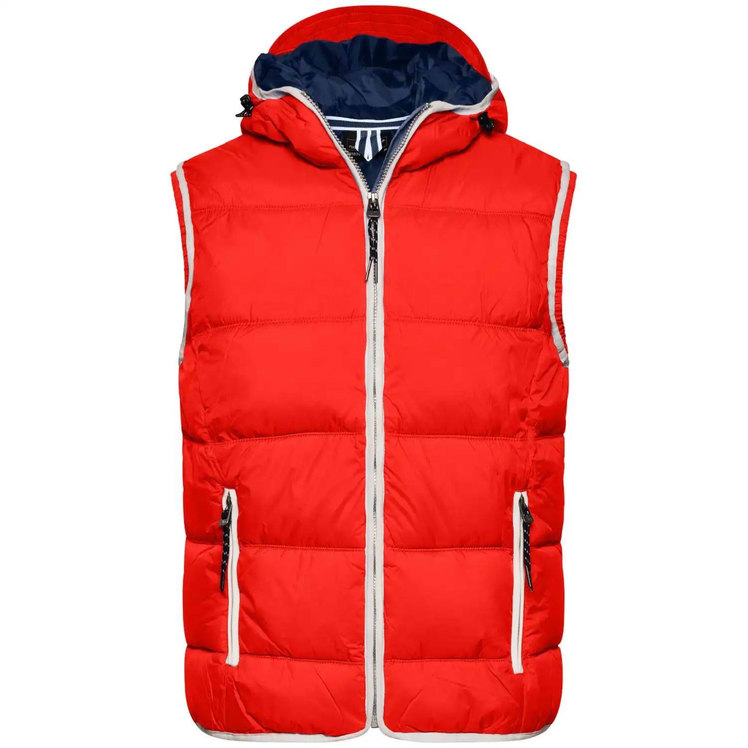 Maritime Weste "JN1076" in red/white, 3XL - Thumbnail 1