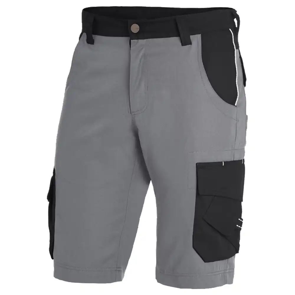 Premium Arbeitsshorts THEO "Twill 300" in grau/schwarz, 42 - Thumbnail 1
