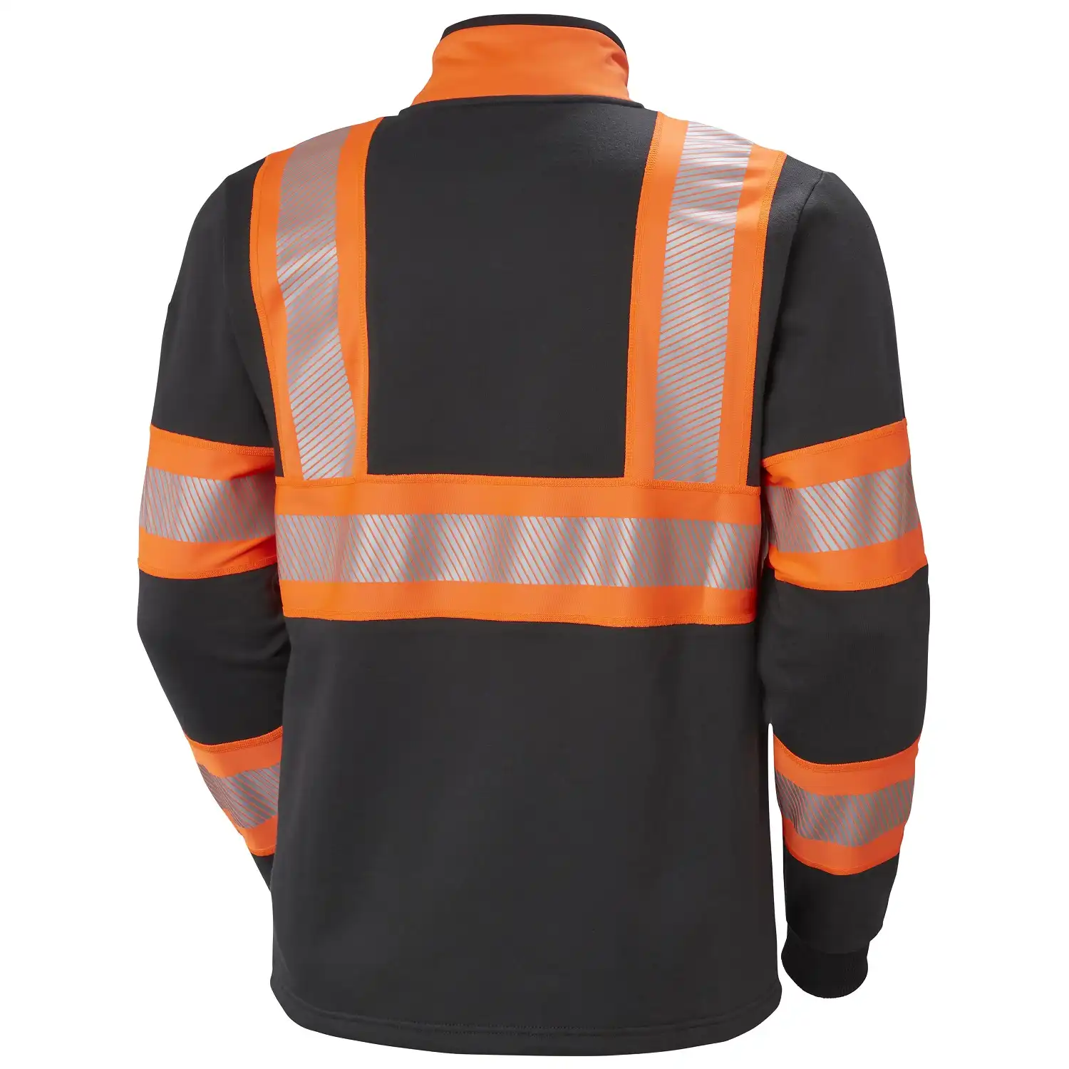 Warnschutz Sweatjacke "ICU" in orange/schwarz, XS - Thumbnail 2