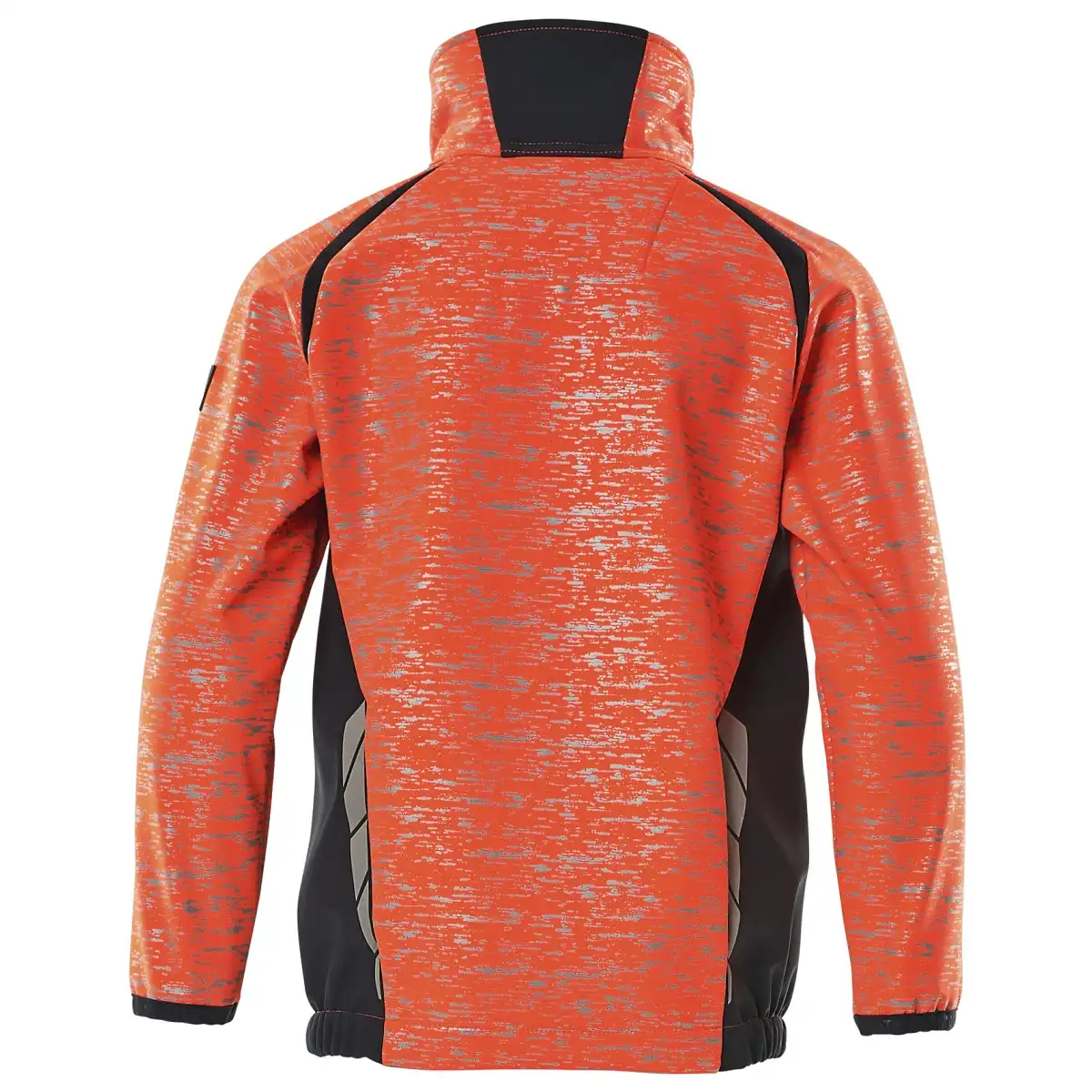 Kinder Hi-Vis Softshelljacke "ACCELERATE SAFE" in rot/schwarzblau, 128 - Thumbnail 2