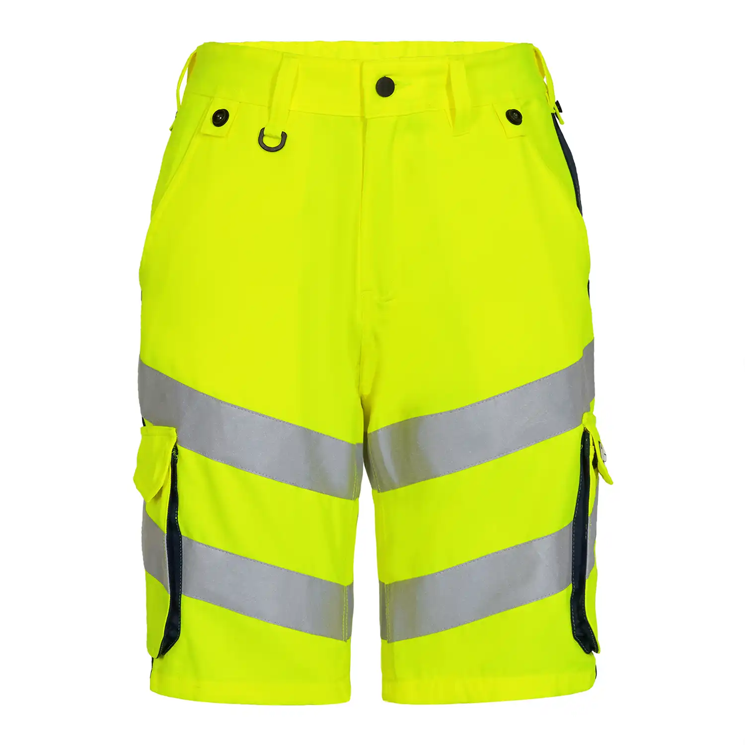Warnschutz Shorts "6545-319" Safety leicht Kl. 1 in gelb/marine, 48 - Thumbnail 1
