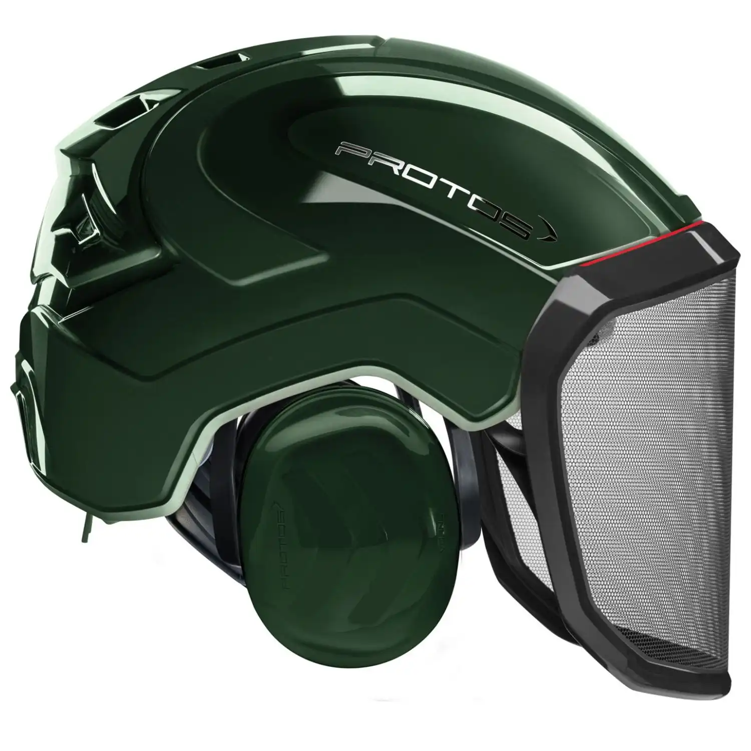 Forstschutzhelm "Integral Forest" grobes Visier G16 in olive - Thumbnail 1