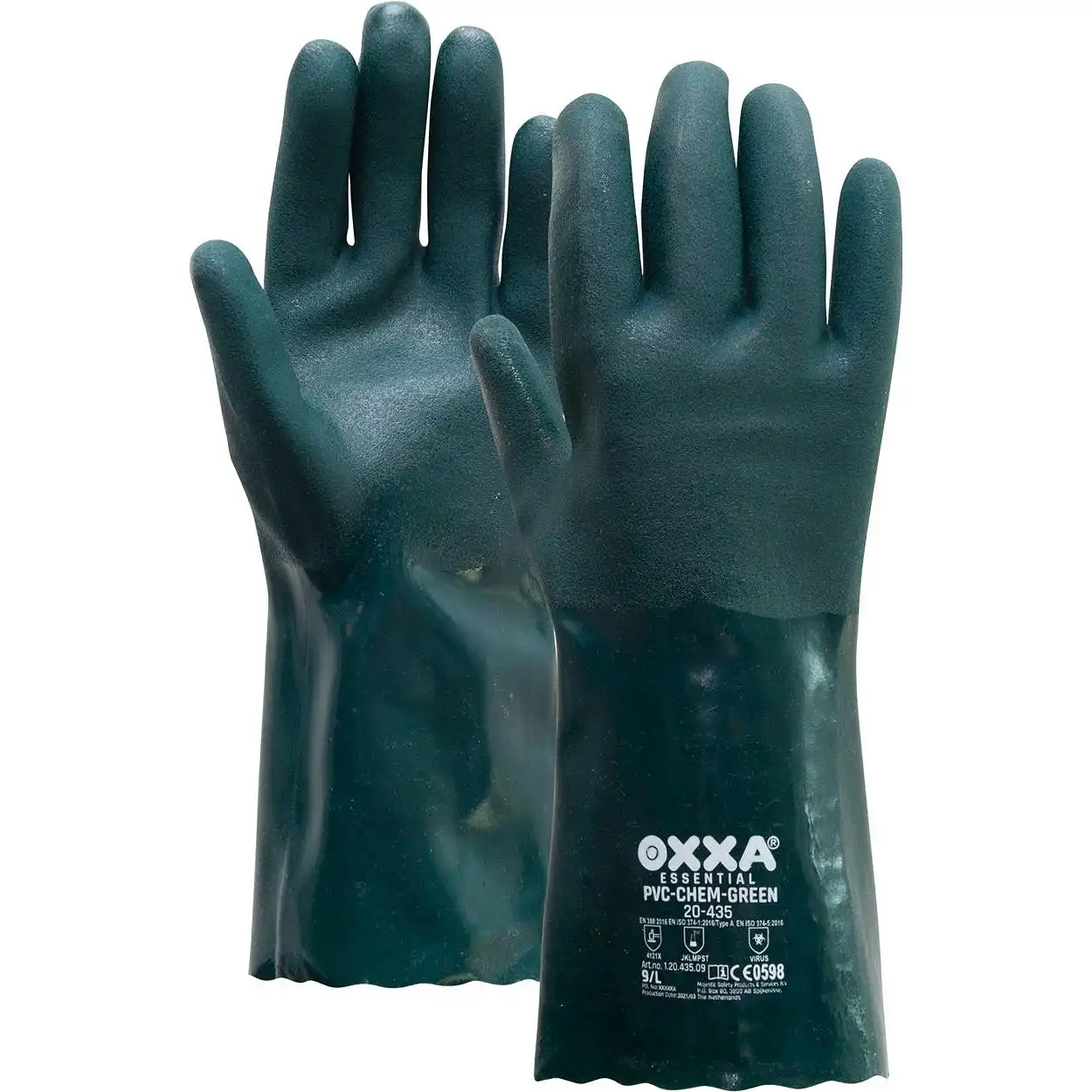 Chemie Handschuhe PVC-Chem-Green 20-435 35cm in 9 (L) - Thumbnail 1