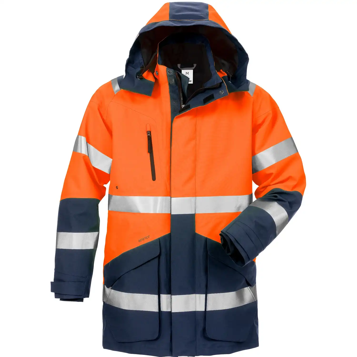 Warnschutz Winterparka "4989 GXB" Gore-Tex® in orange/marine, XS - Thumbnail 1