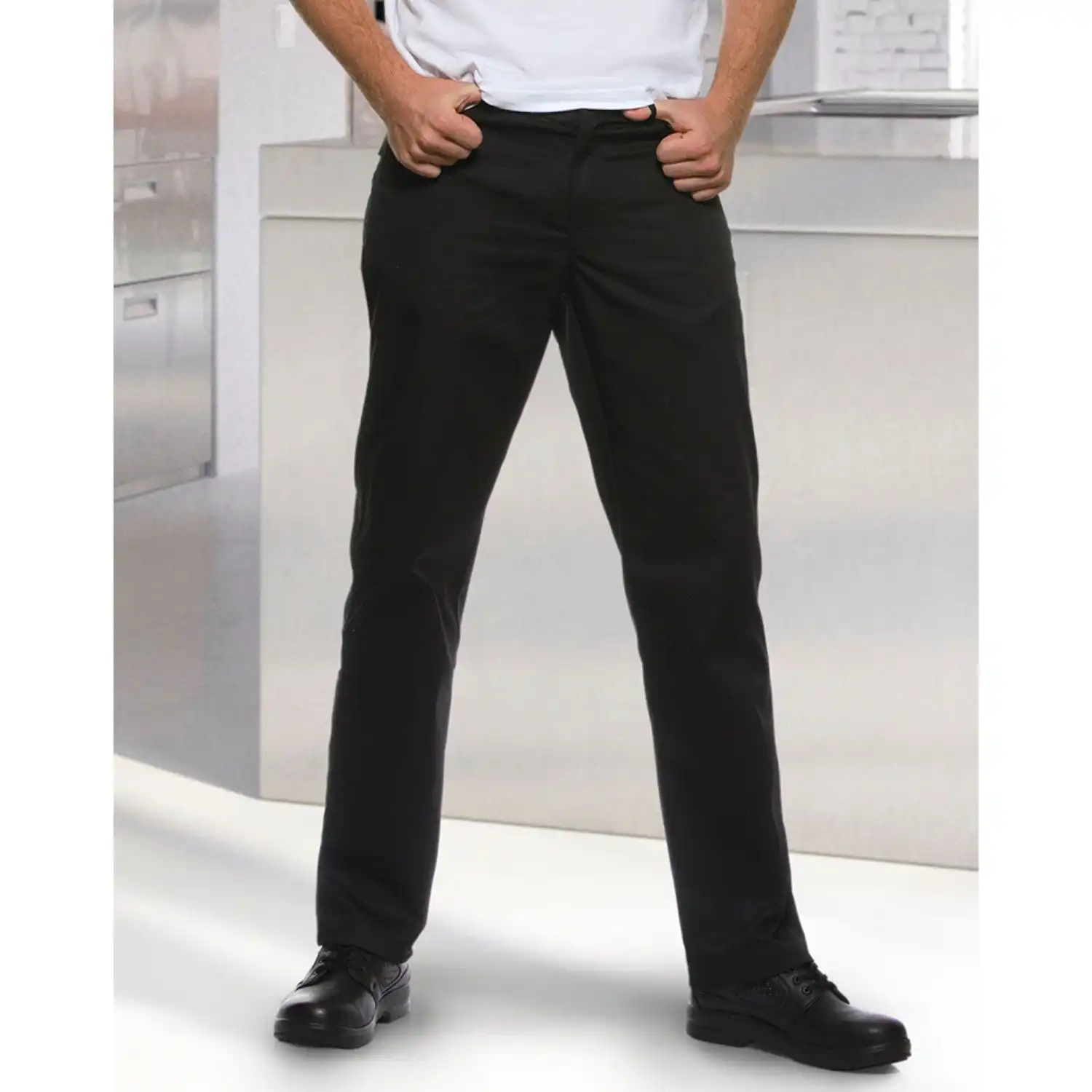 Herren Kochhose Manolo "HM 2" in schwarz, 48 - Thumbnail 5