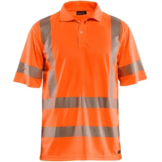 Warnschutz Polo-Shirt mit UV-Schutz "3428" in Orange, 3XL - Thumbnail 1