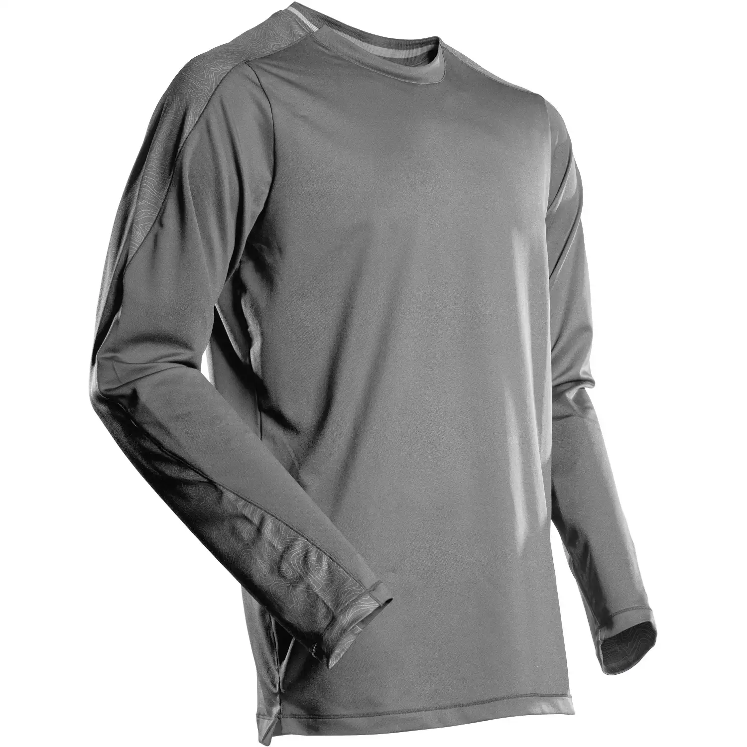Funktions Langarmshirt "22481-618" Customized in anthrazit, XXL - Bild 1