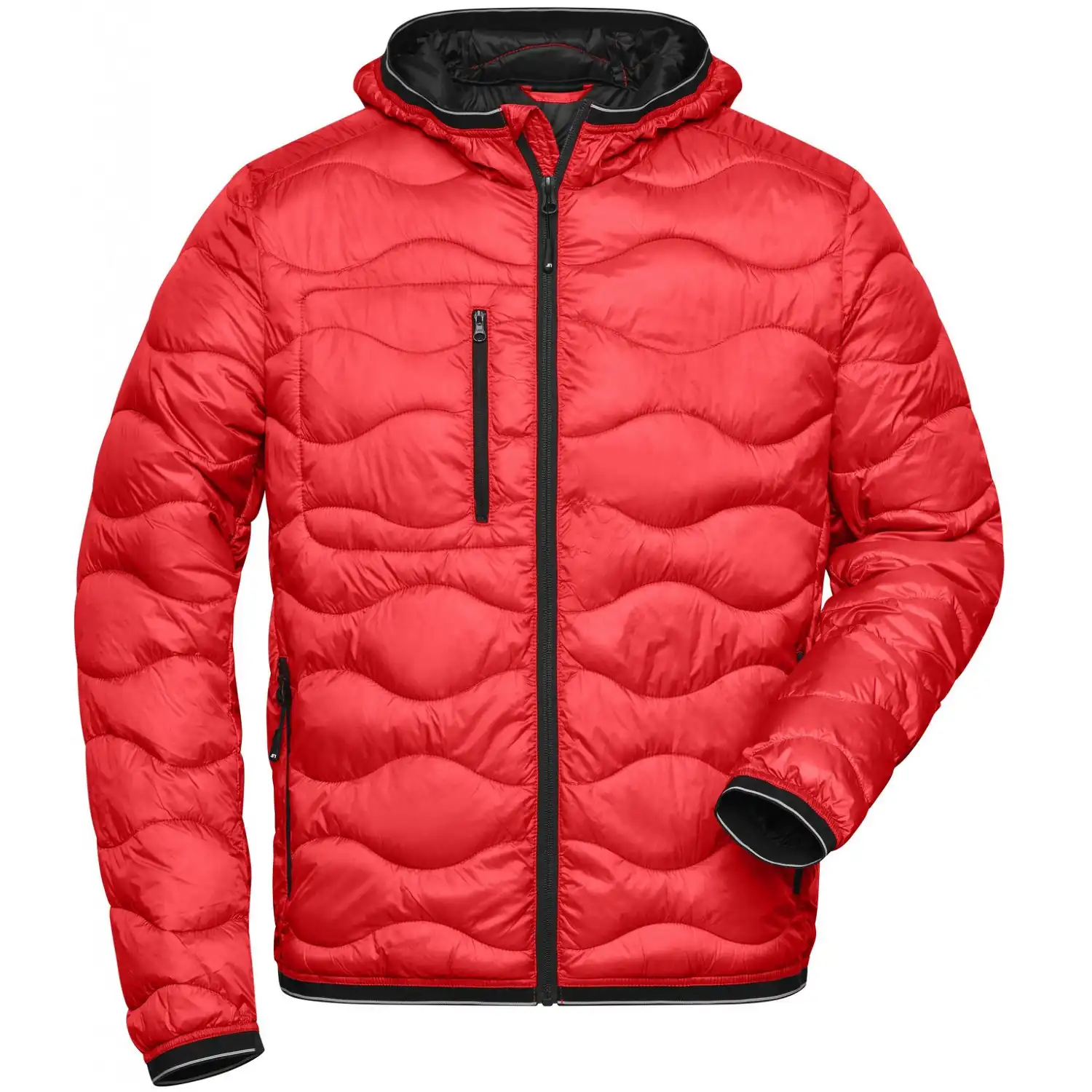 Steppjacke wattiert "JN1156"-Daiber in red/black, 3XL - Thumbnail 1