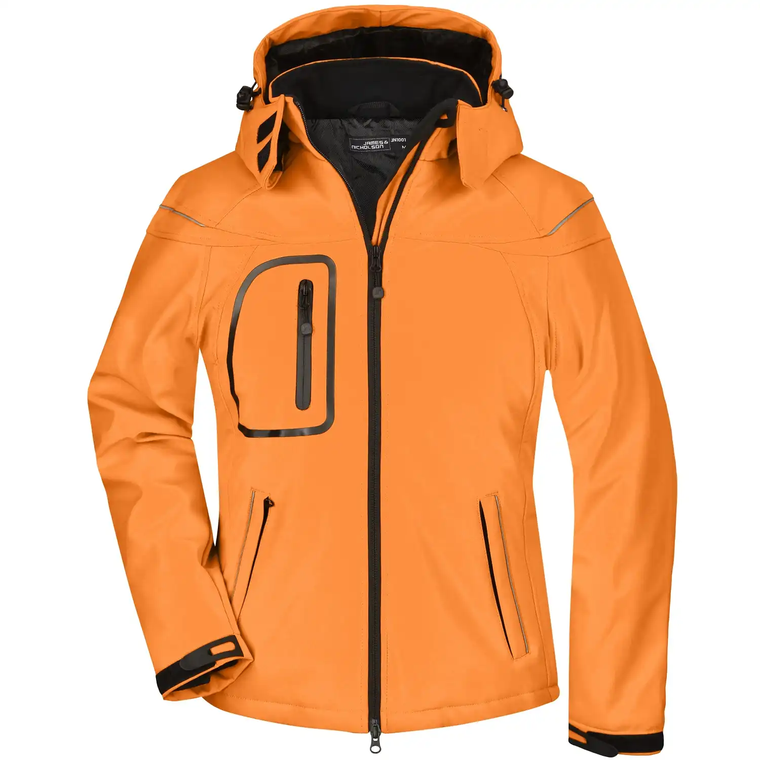 Damen Winter Softshelljacke "JN1001" in Orange, L - Thumbnail 1