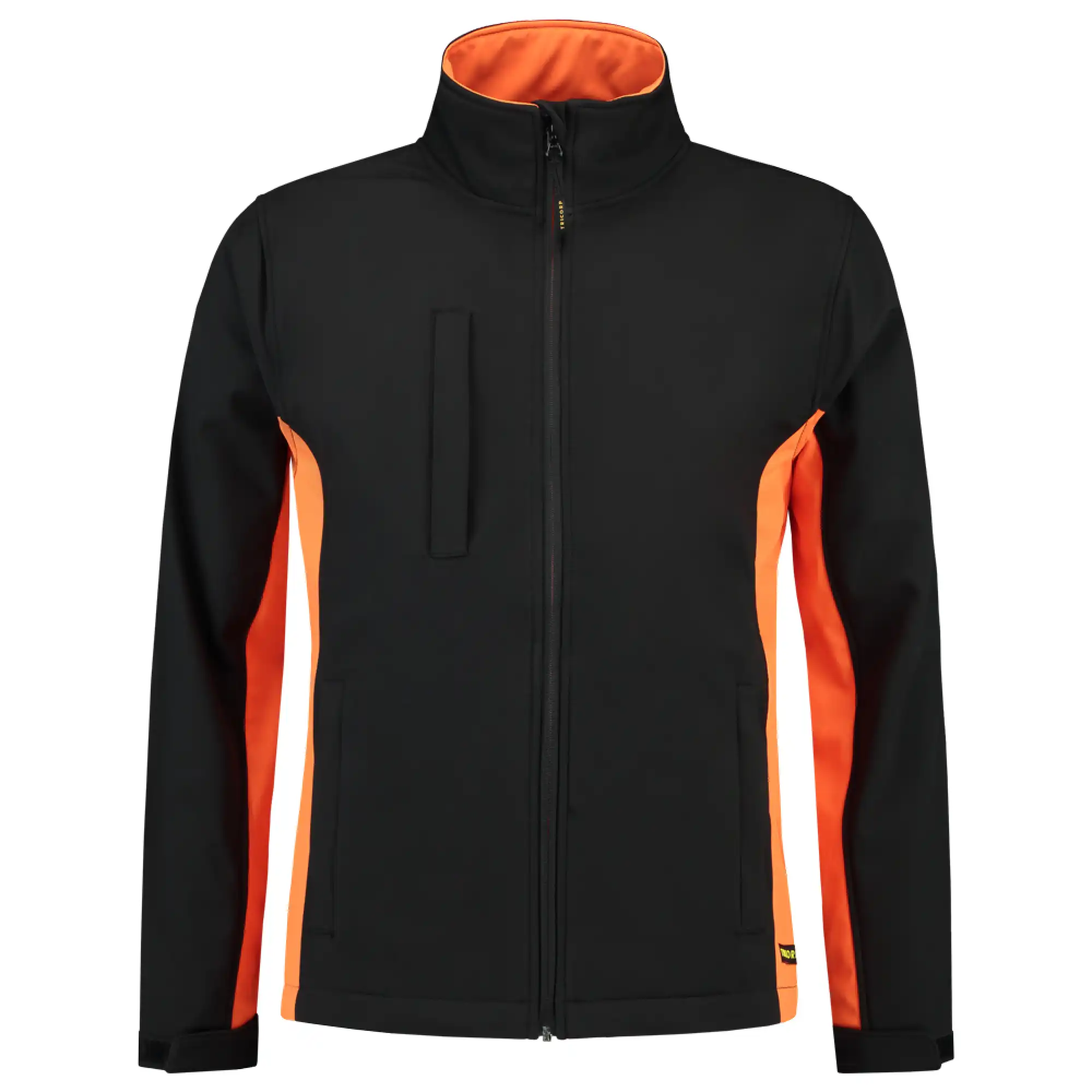 Softshelljacke Bicolor "402002" Workwear in black/orange, XL - Thumbnail 1