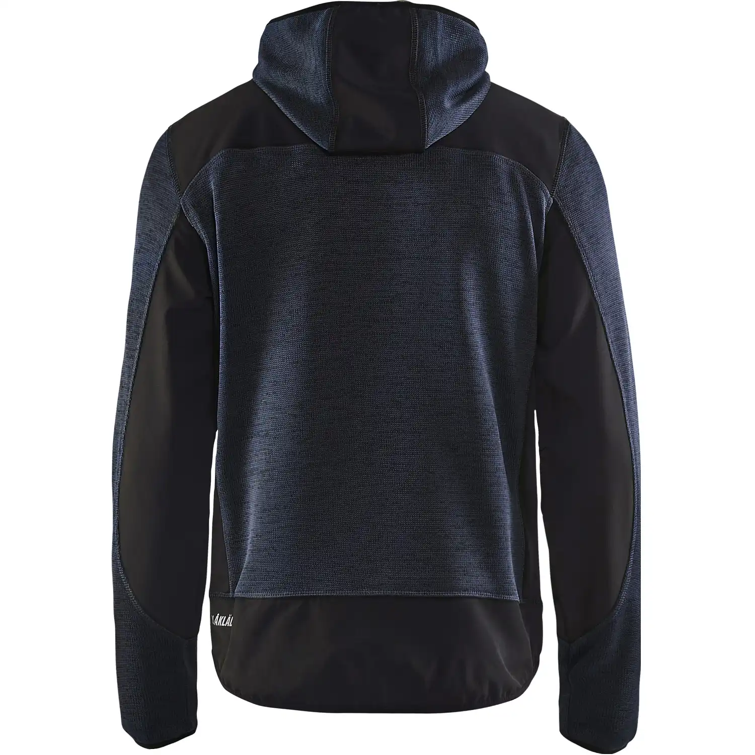 Strickjacke "4930" mit Softshell in dunkelblau/gelb, M - Thumbnail 2