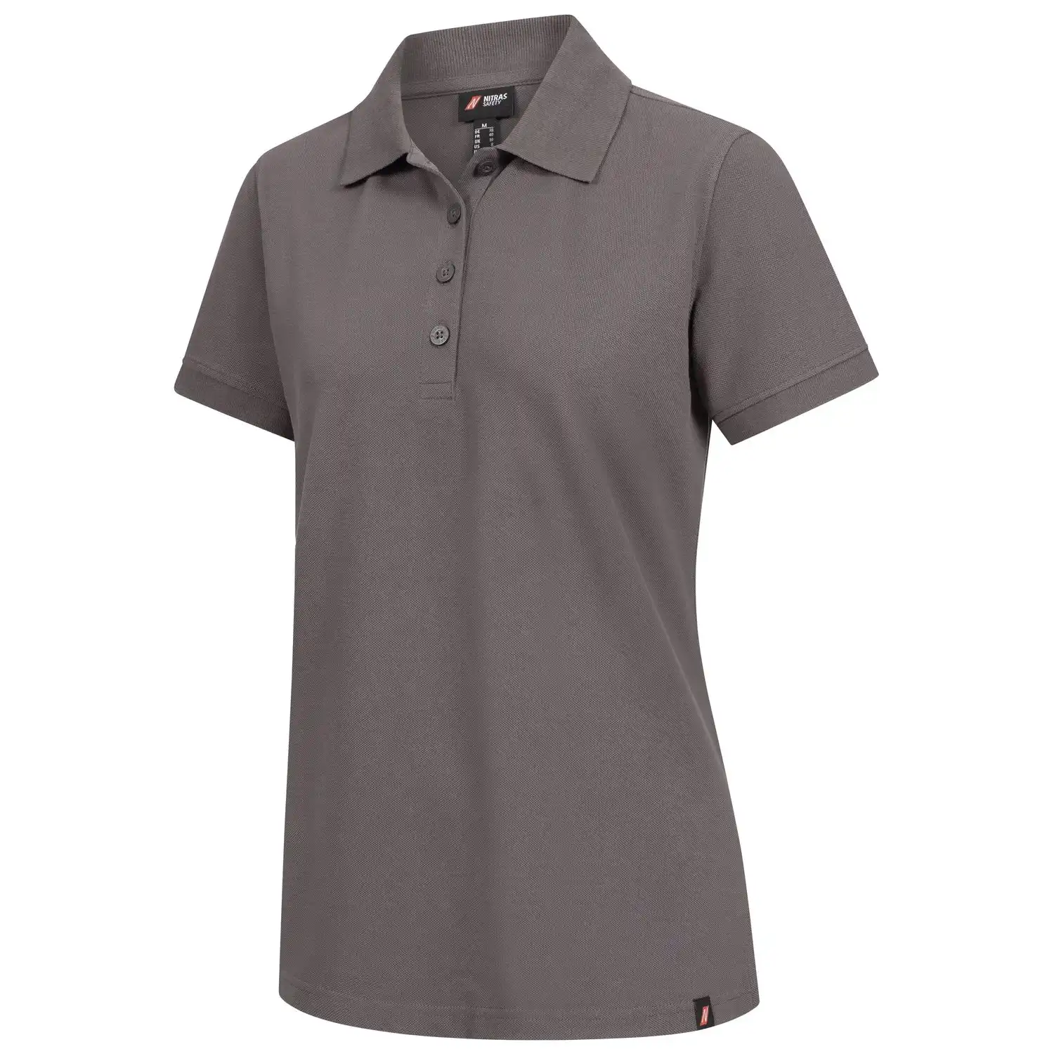 Damen Poloshirt MOTION TEX PLUS in grau, S - Thumbnail 1