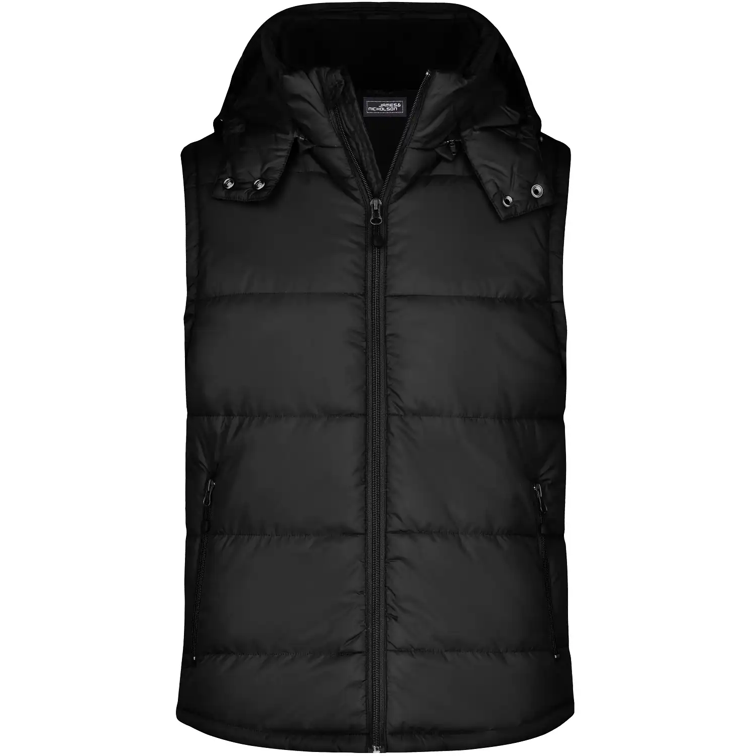 Steppweste "JN1004" in black, XL - Thumbnail 1