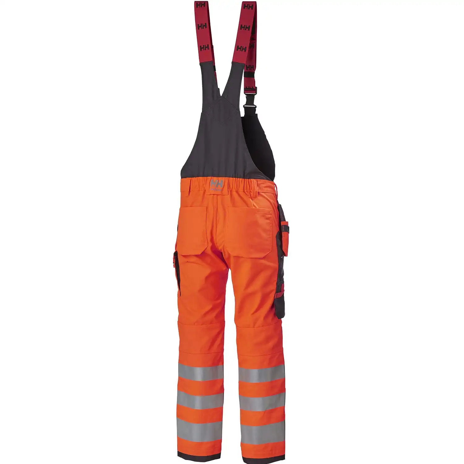 Warnschutz Handwerker-Latzhose "ALNA 2.0" in orange/schwarz, C54 - Thumbnail 2