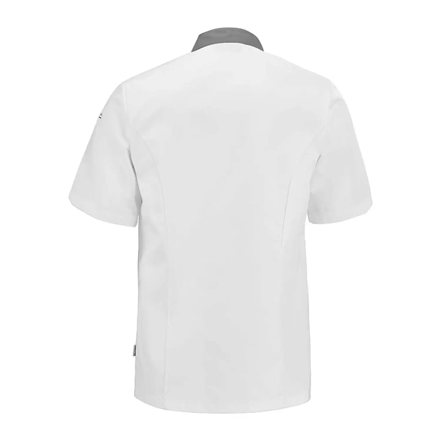 Herren Kochhemd "TURNIP" in weiß/anthrazit, L - Thumbnail 3