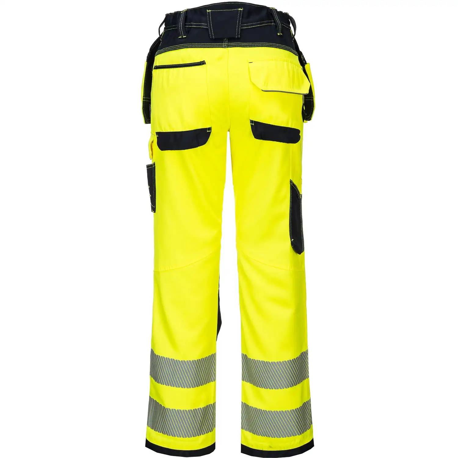 Warnschutz Handwerkerhose "T501" PW3 in gelb/schwarz, 41 - Thumbnail 2